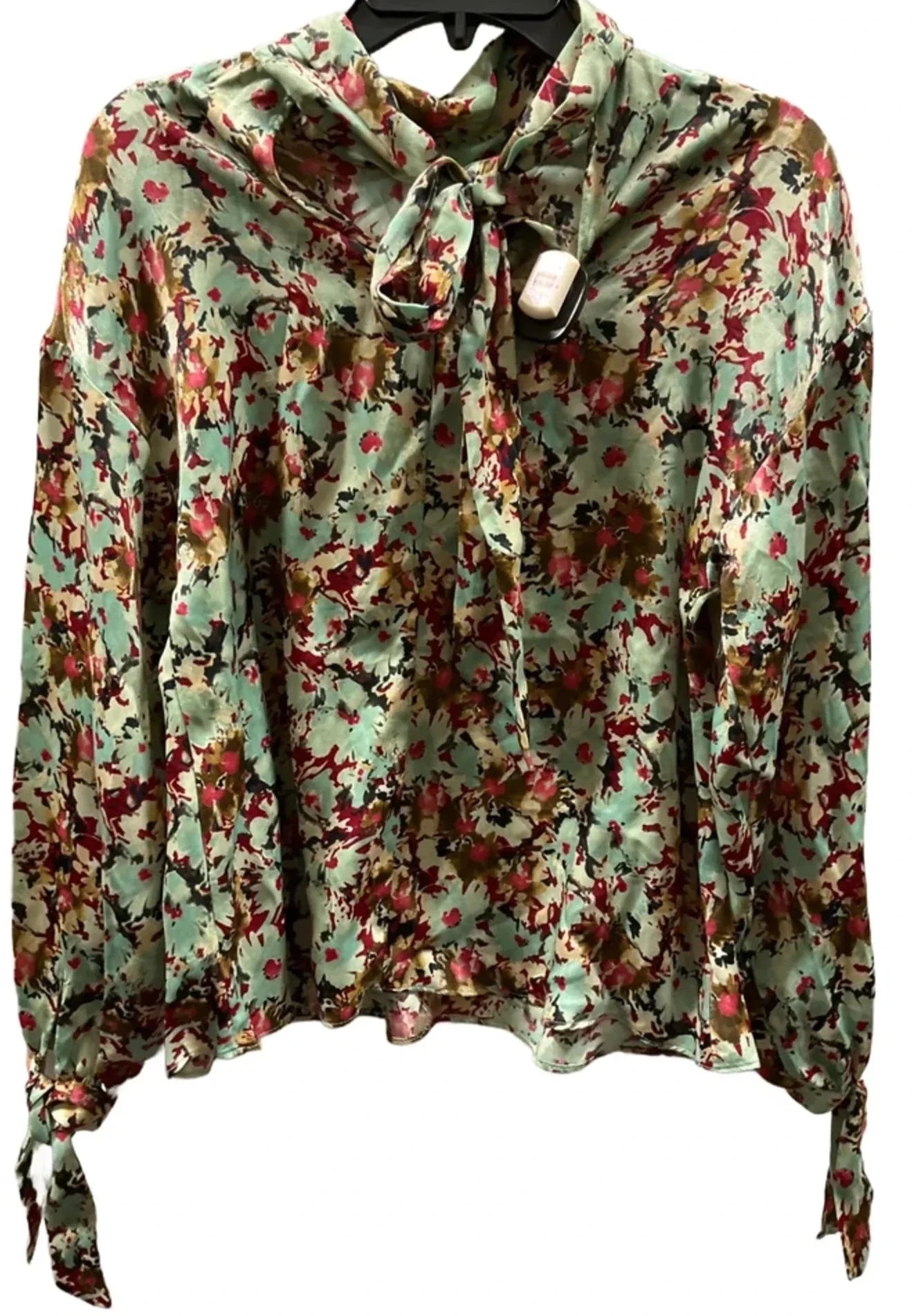 Top Long Sleeve By Zara In Blue, Size: Xs