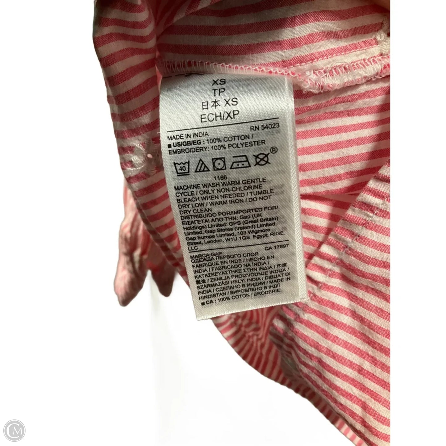Top Long Sleeve By Gap In Pink, Size: Xs