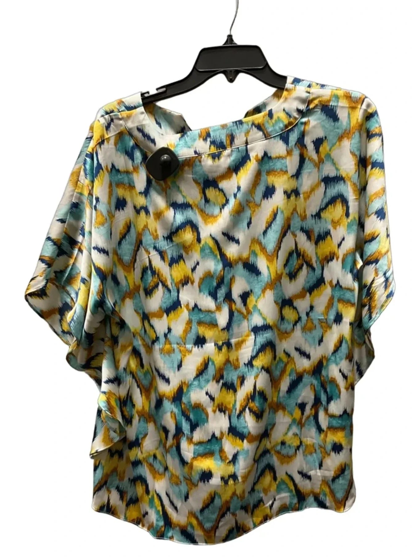 Top Short Sleeve By Chicos In Blue, Size: M