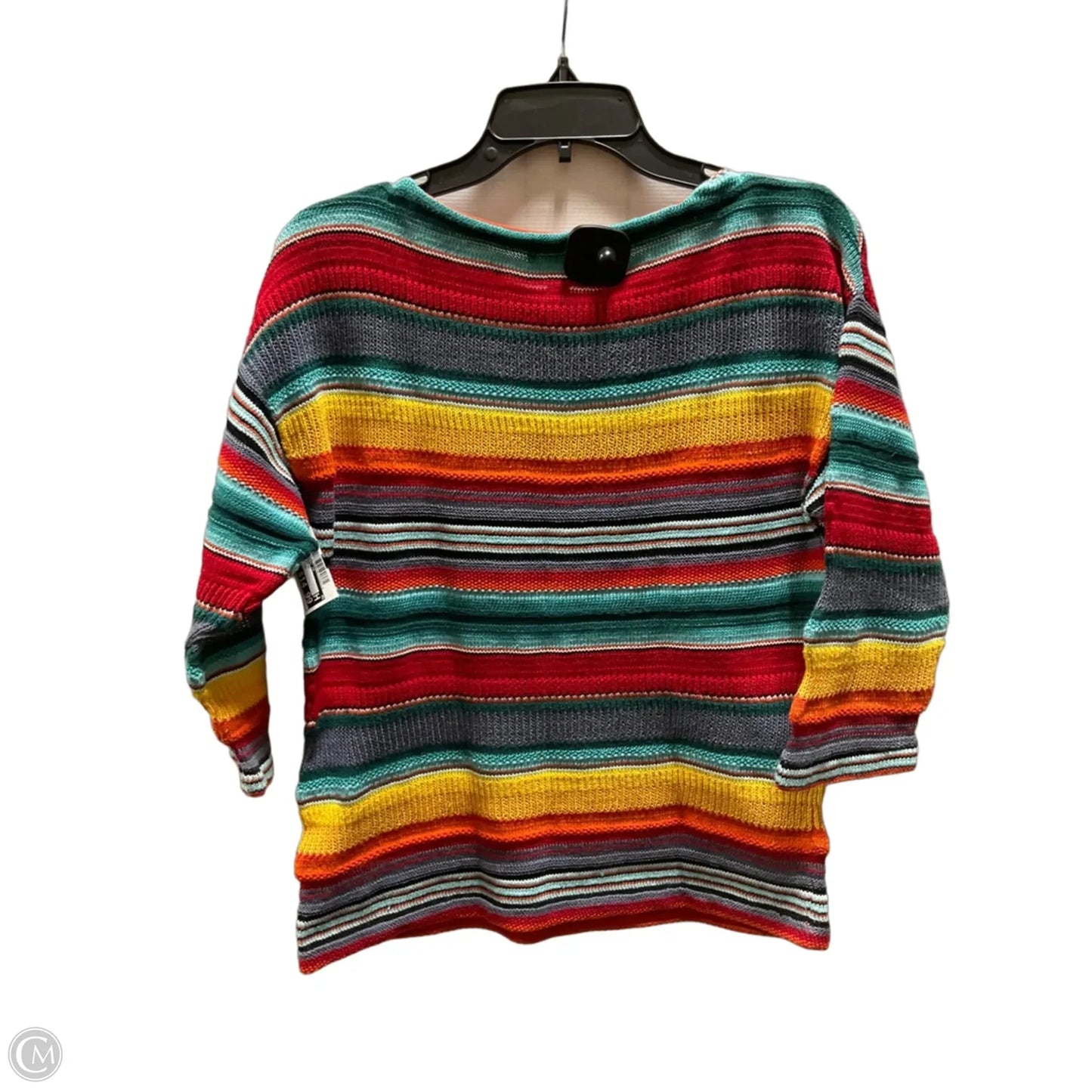 Top 3/4 Sleeve By Lauren Jeans Co In Striped Pattern, Size: M