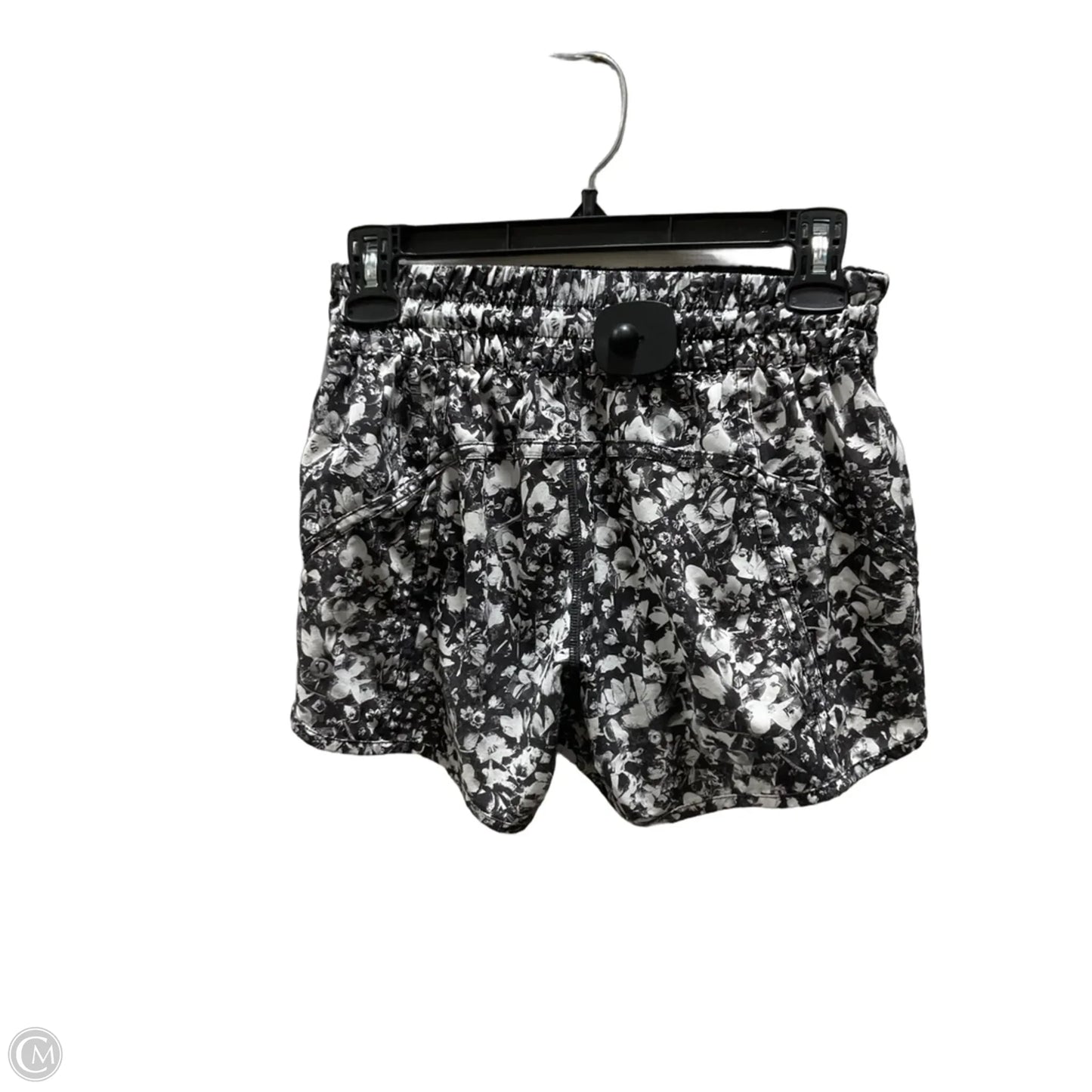 Athletic Shorts By Lululemon In Black & White, Size: S
