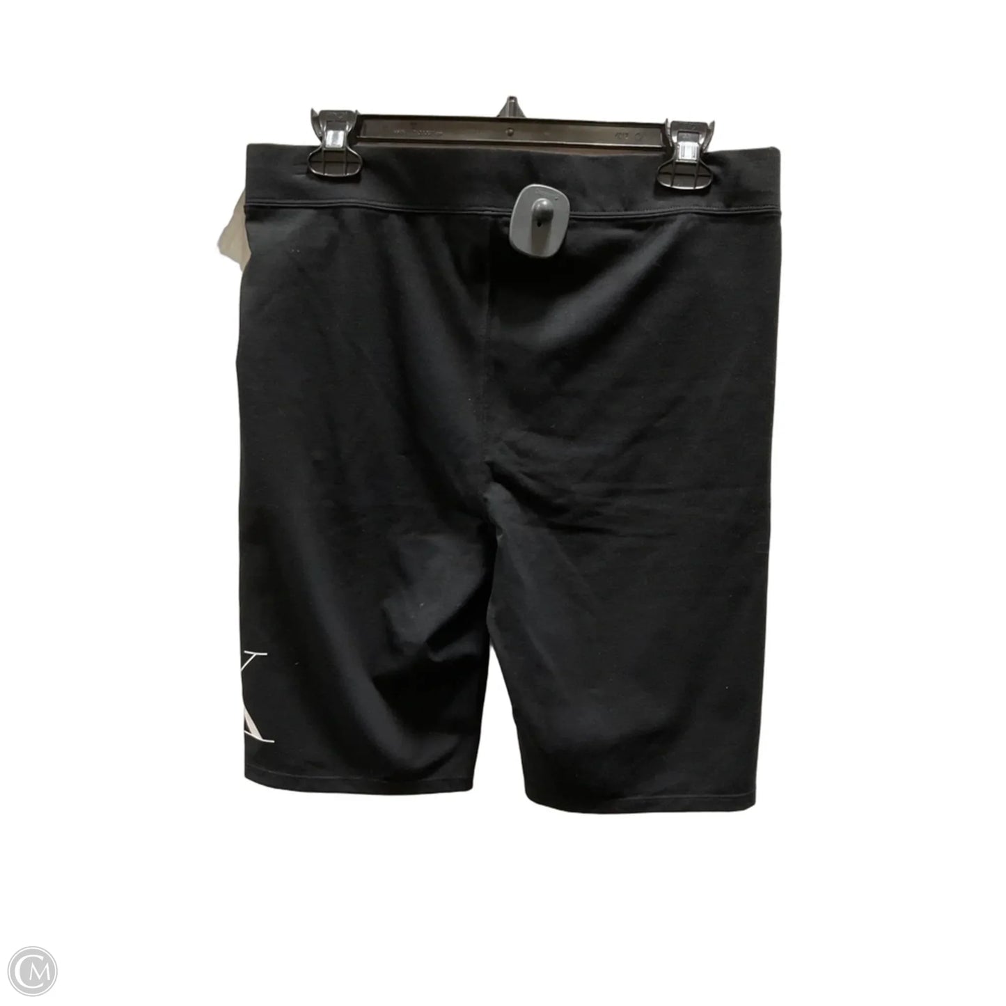 Athletic Shorts By Calvin Klein In Black & White, Size: L
