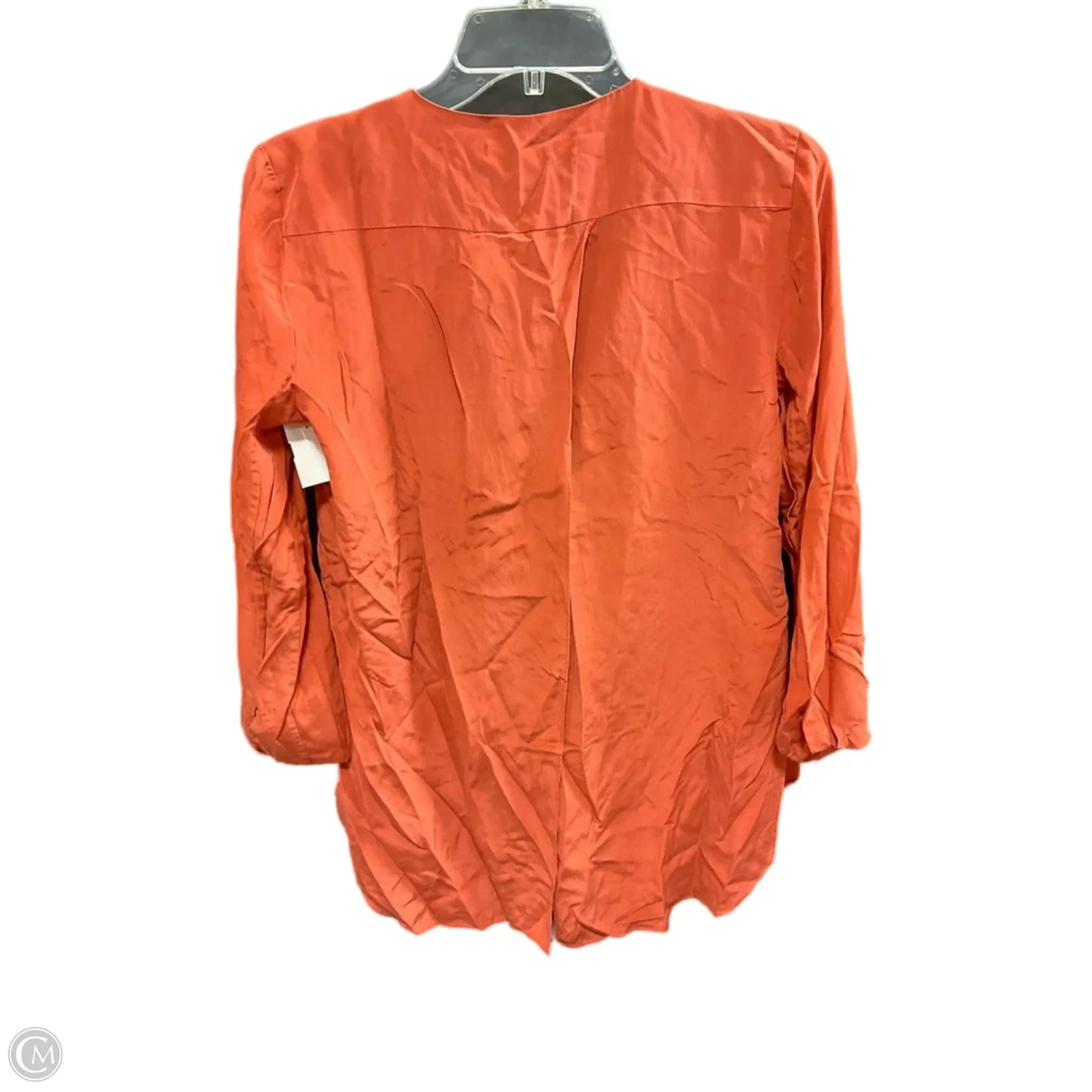 Top Long Sleeve By Bcbg In Orange, Size: Xxs