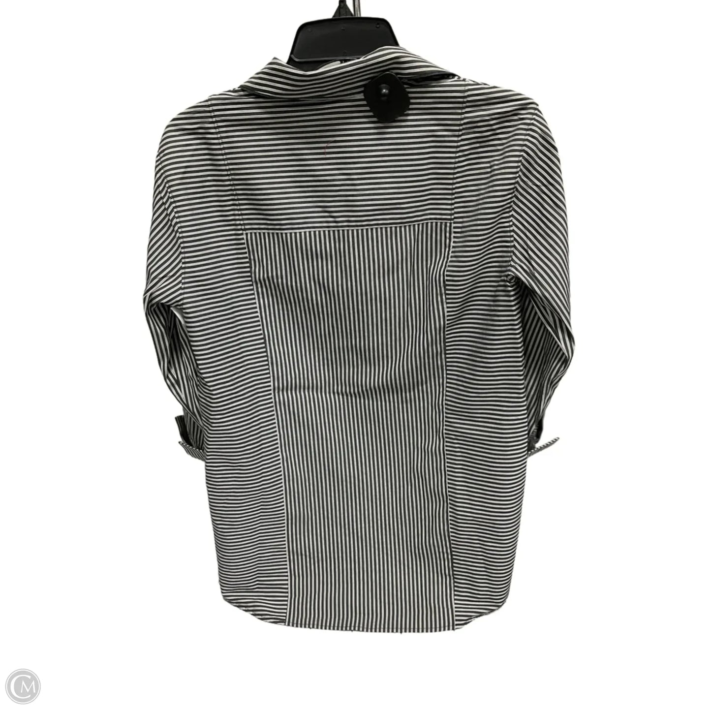 Blouse Designer By Lafayette 148 In Striped Pattern, Size: S