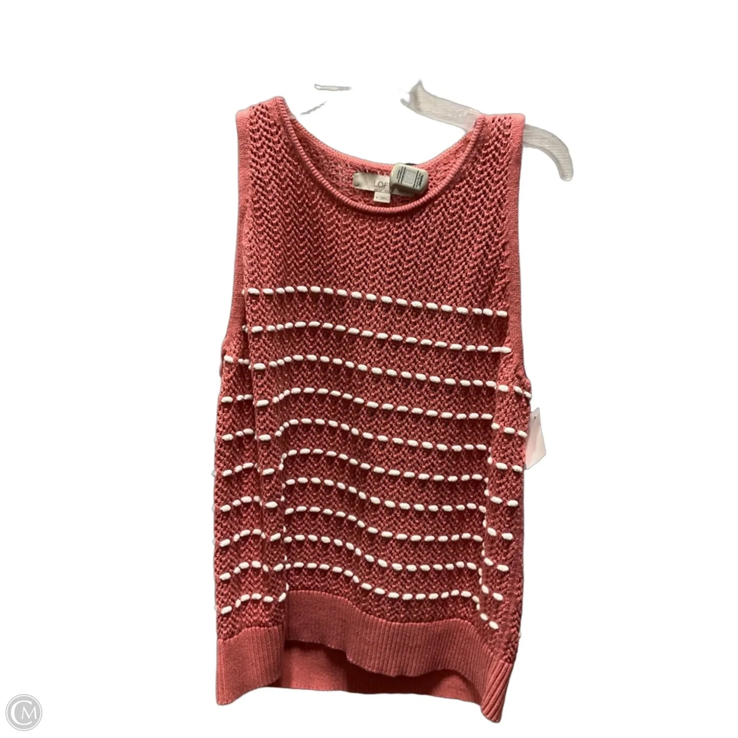 Top Sleeveless By Loft In Coral, Size: Xl