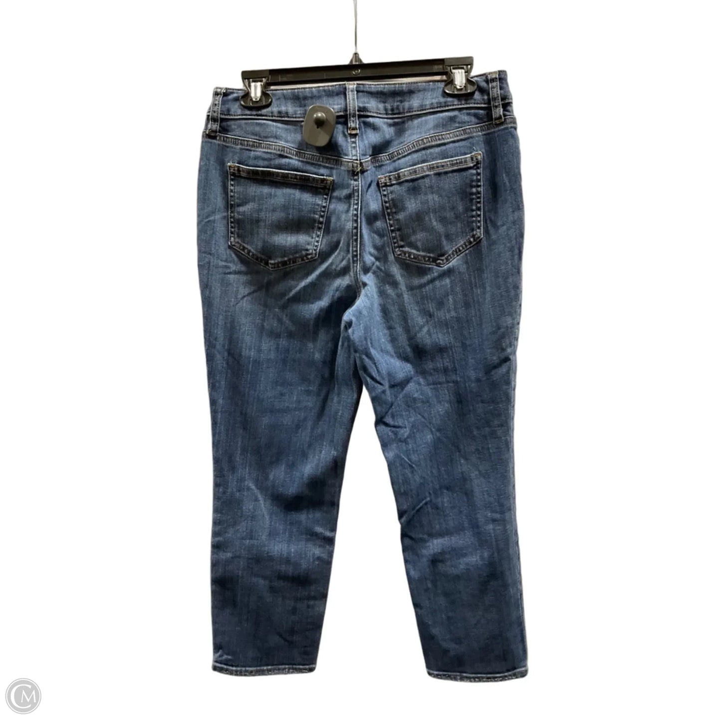 Jeans Cropped By Chicos In Blue Denim, Size: 6p