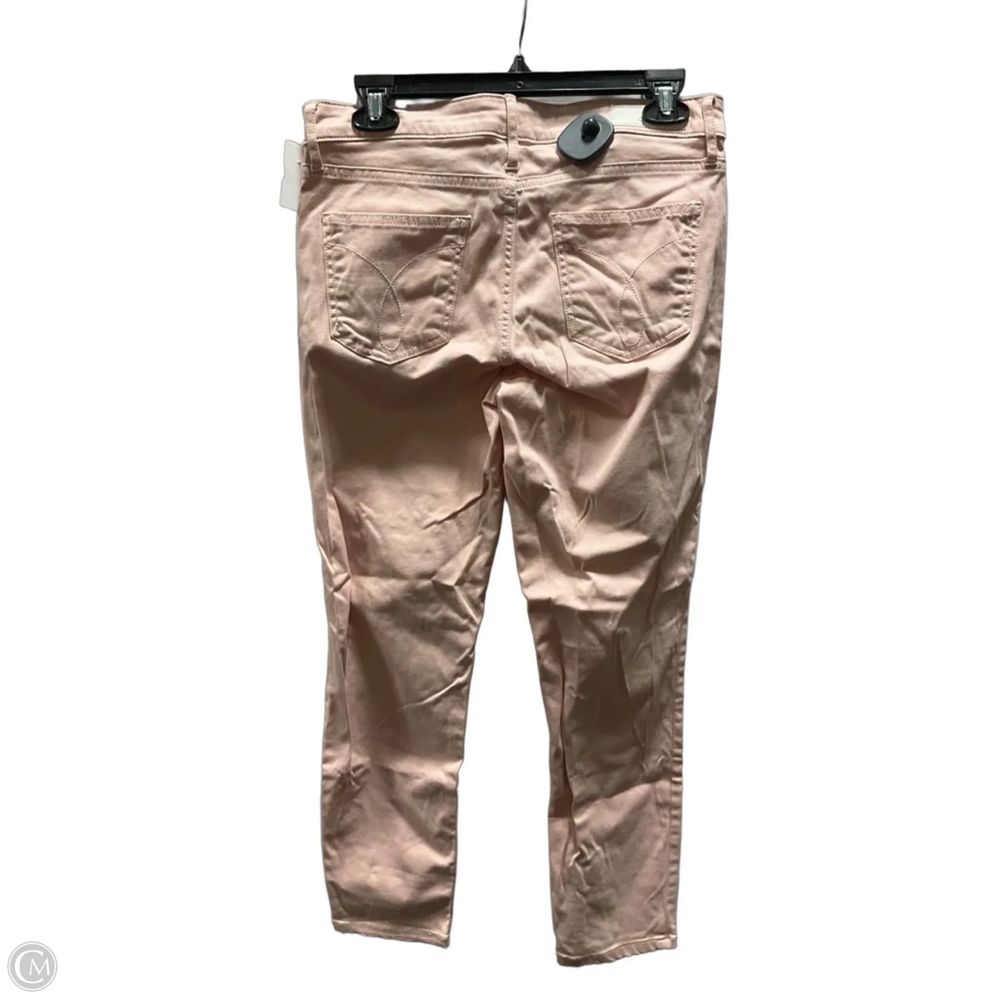 Jeans Skinny By Calvin Klein In Pink Denim, Size: 8
