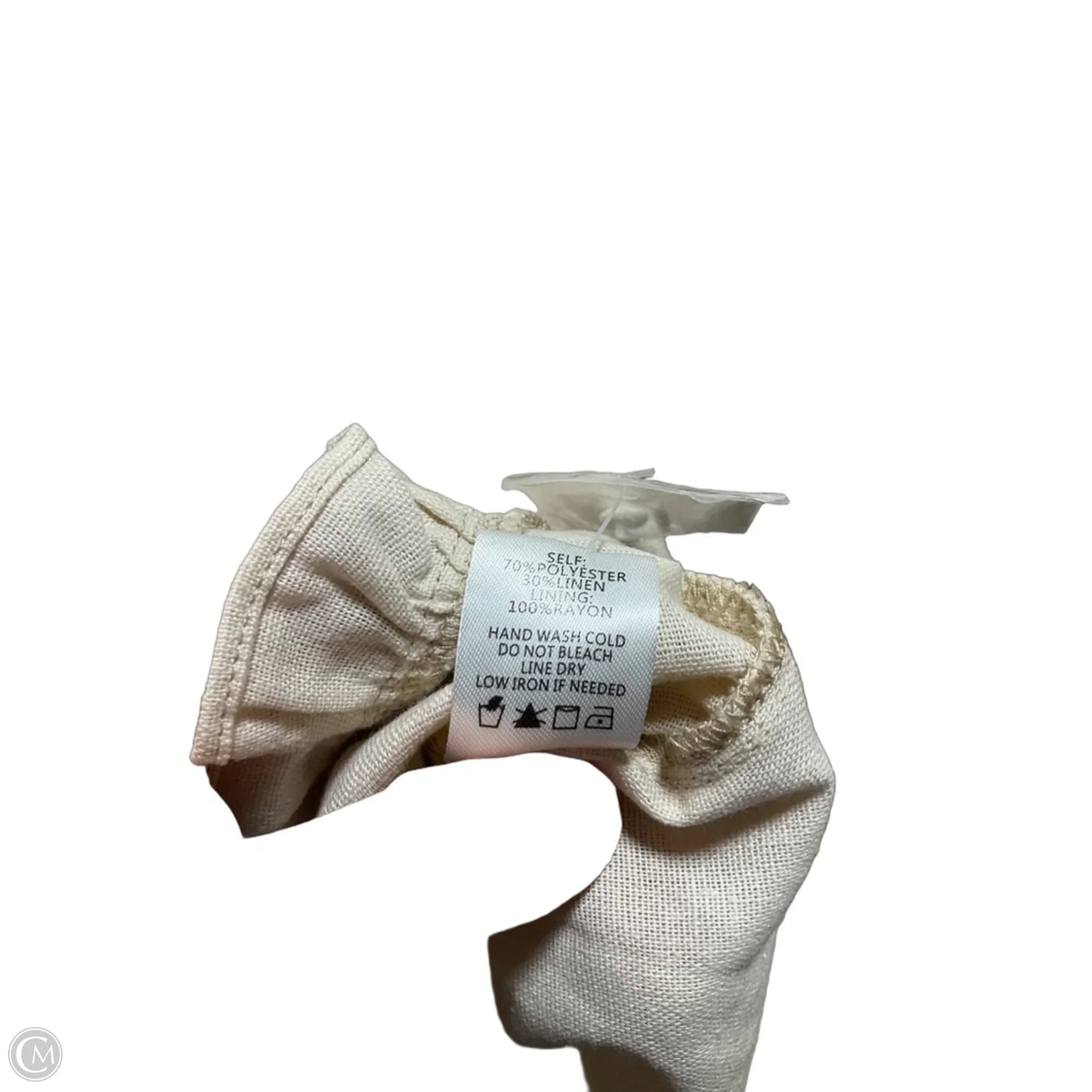Top Short Sleeve By Cmf In Cream, Size: M