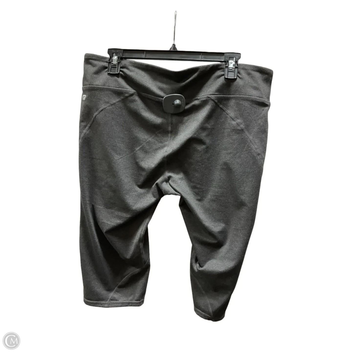 Athletic Leggings Capris By Fabletics In Grey & Orange, Size: Xxl