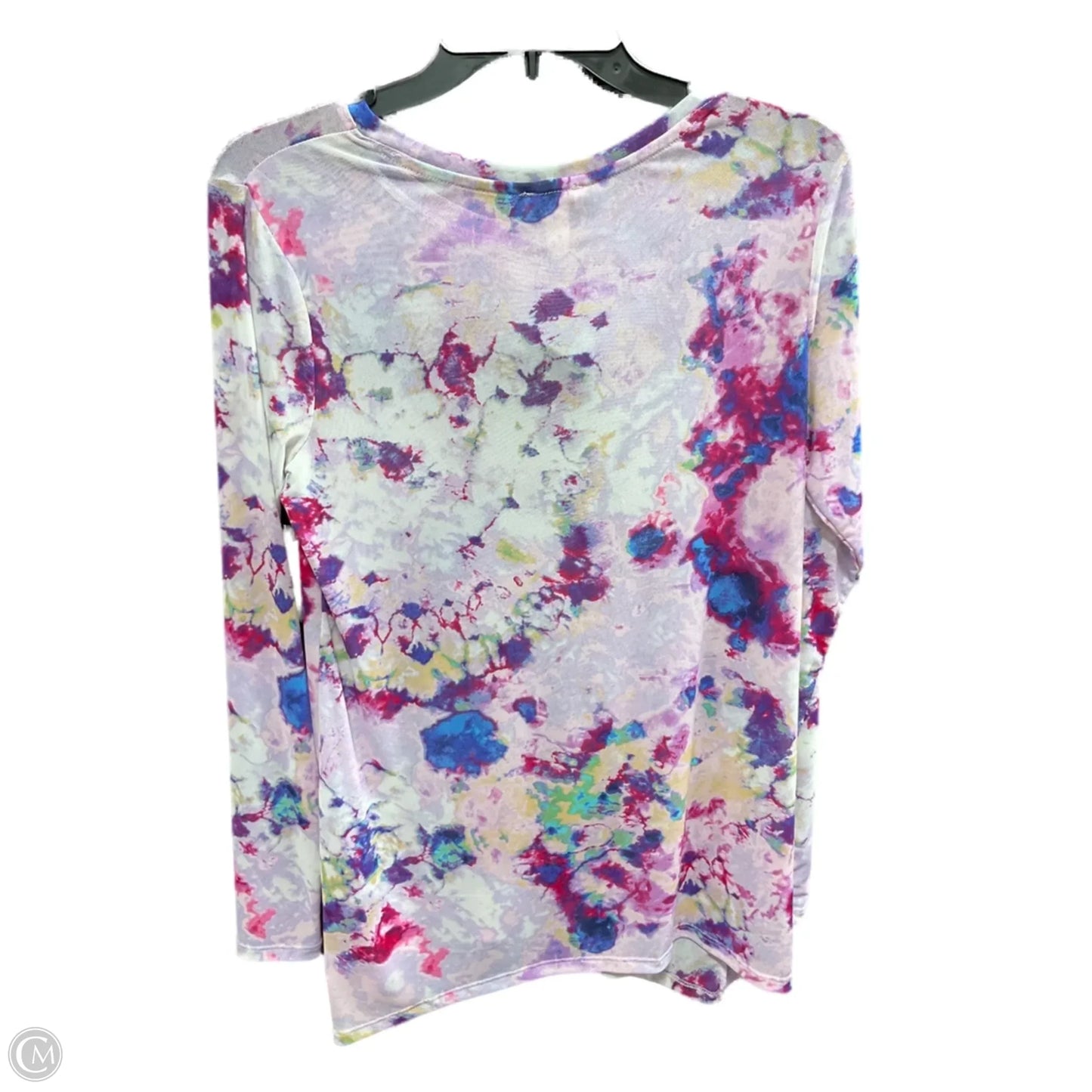 Top Long Sleeve By Logo In Blue & Purple, Size: S