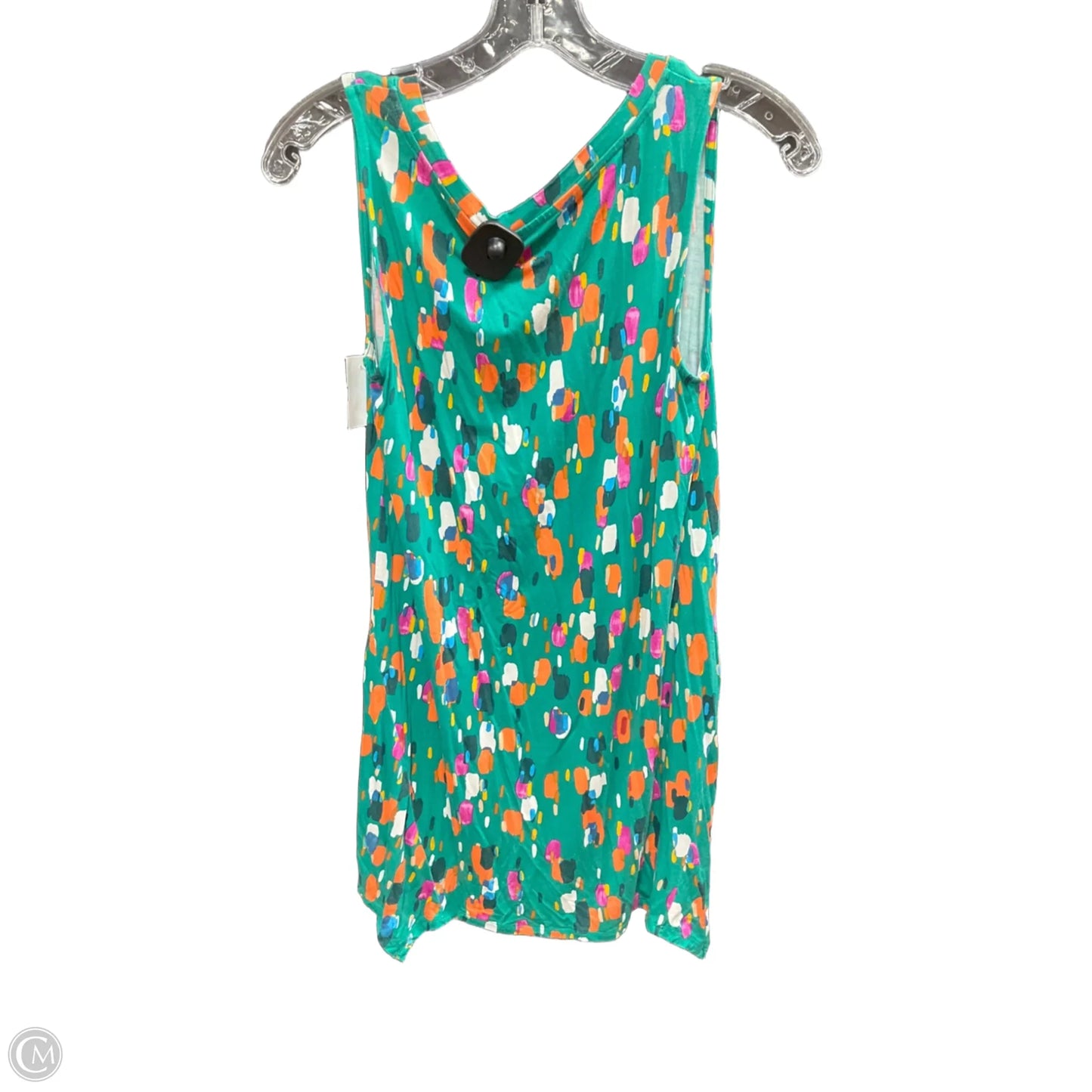 Tank Top By Logo In Green & Orange, Size: Xs