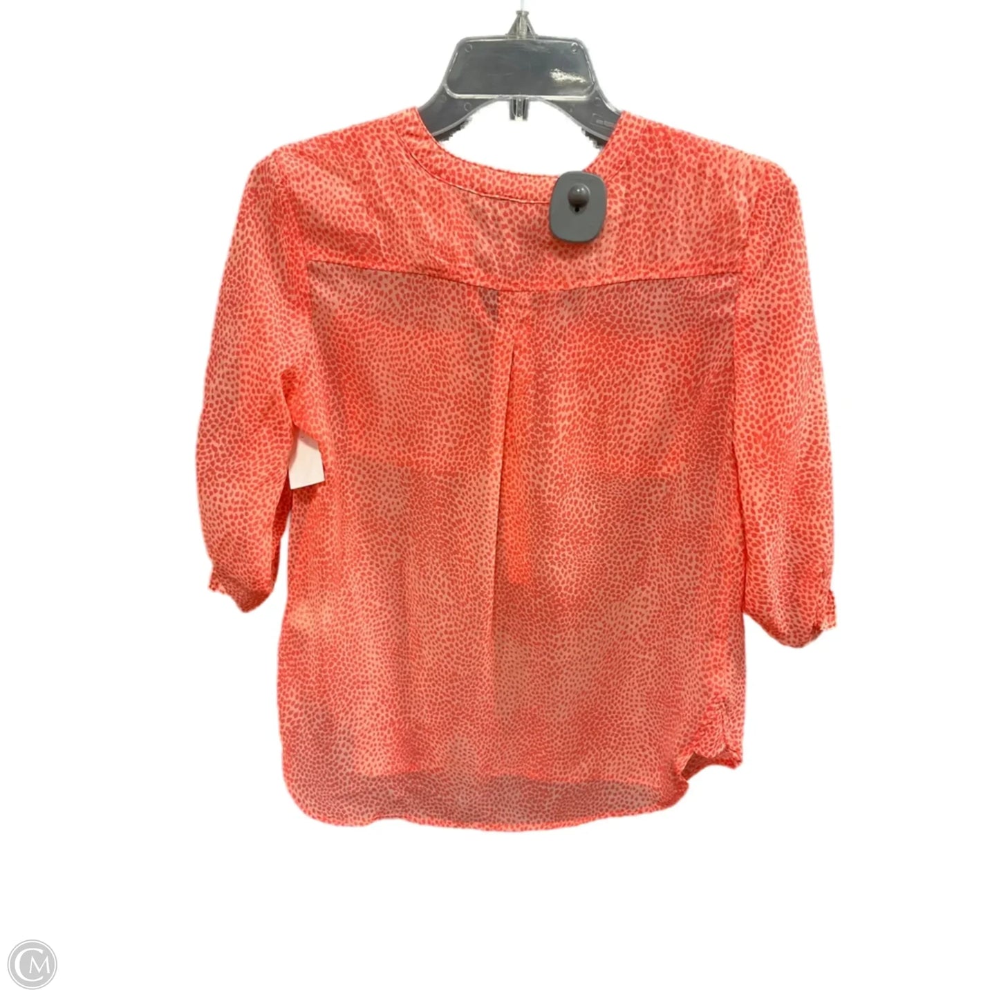 Top 3/4 Sleeve By Apt 9 In Orange, Size: Xs