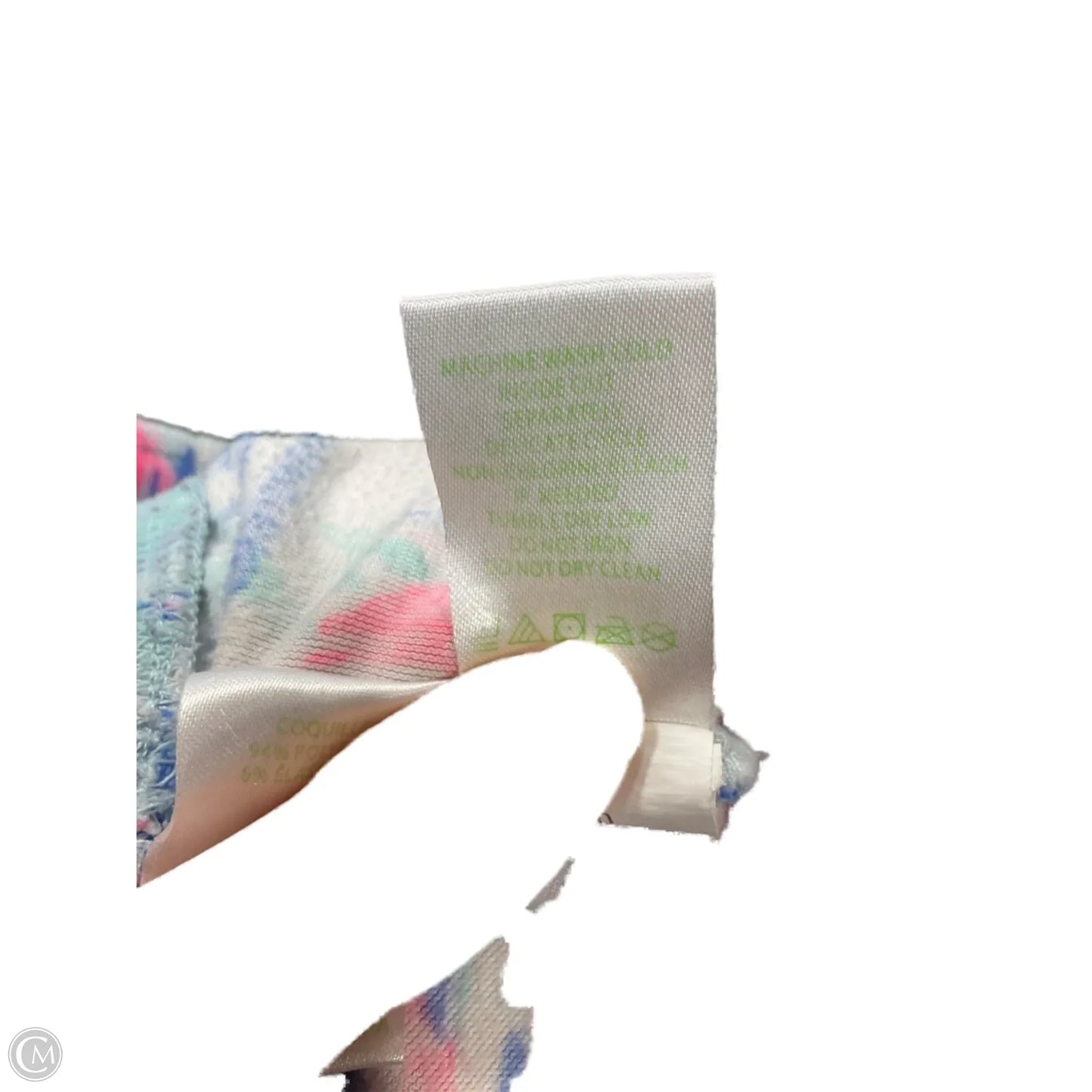 Pants Designer By Lilly Pulitzer In Green & Pink, Size: L