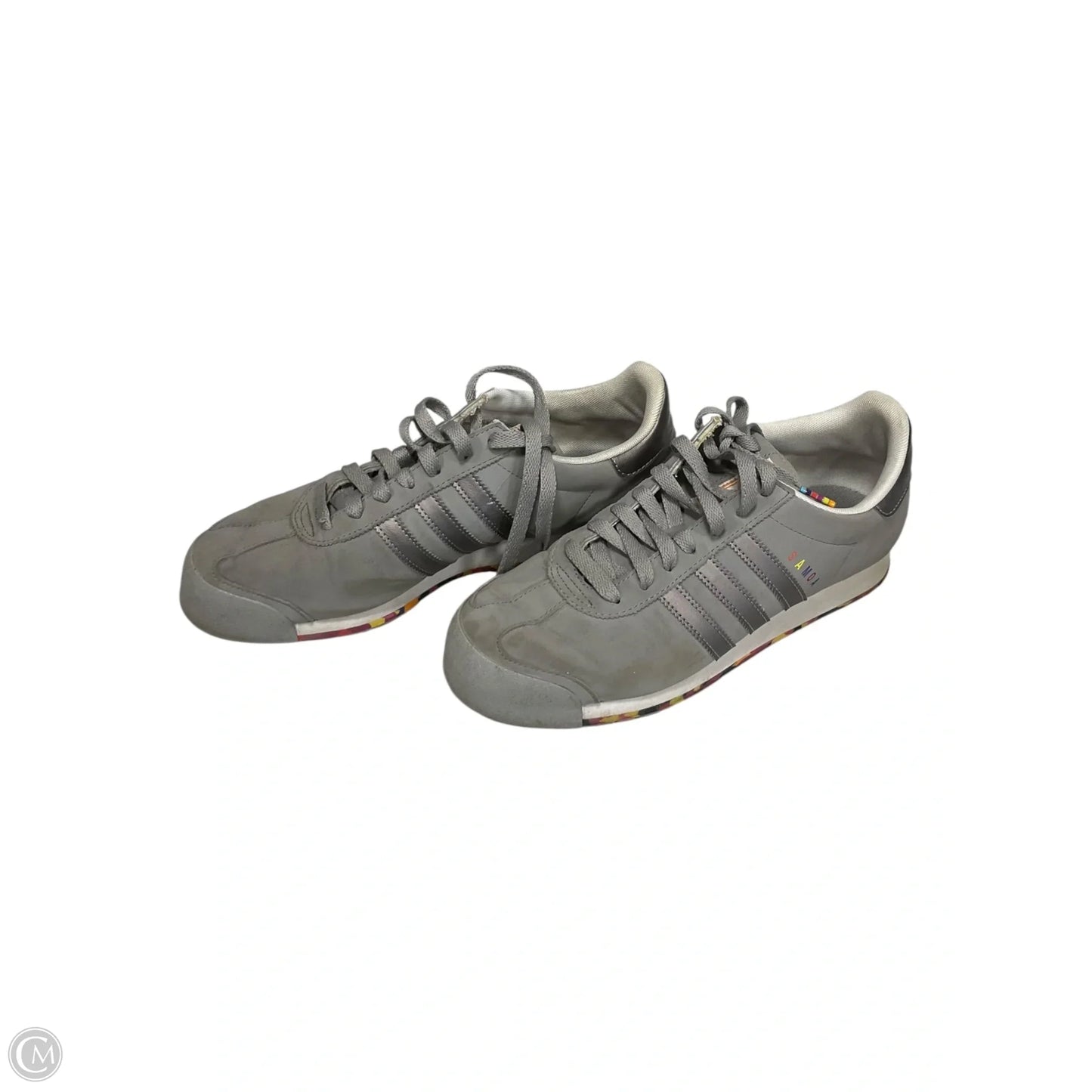 Shoes Athletic By Adidas In Grey, Size: 10