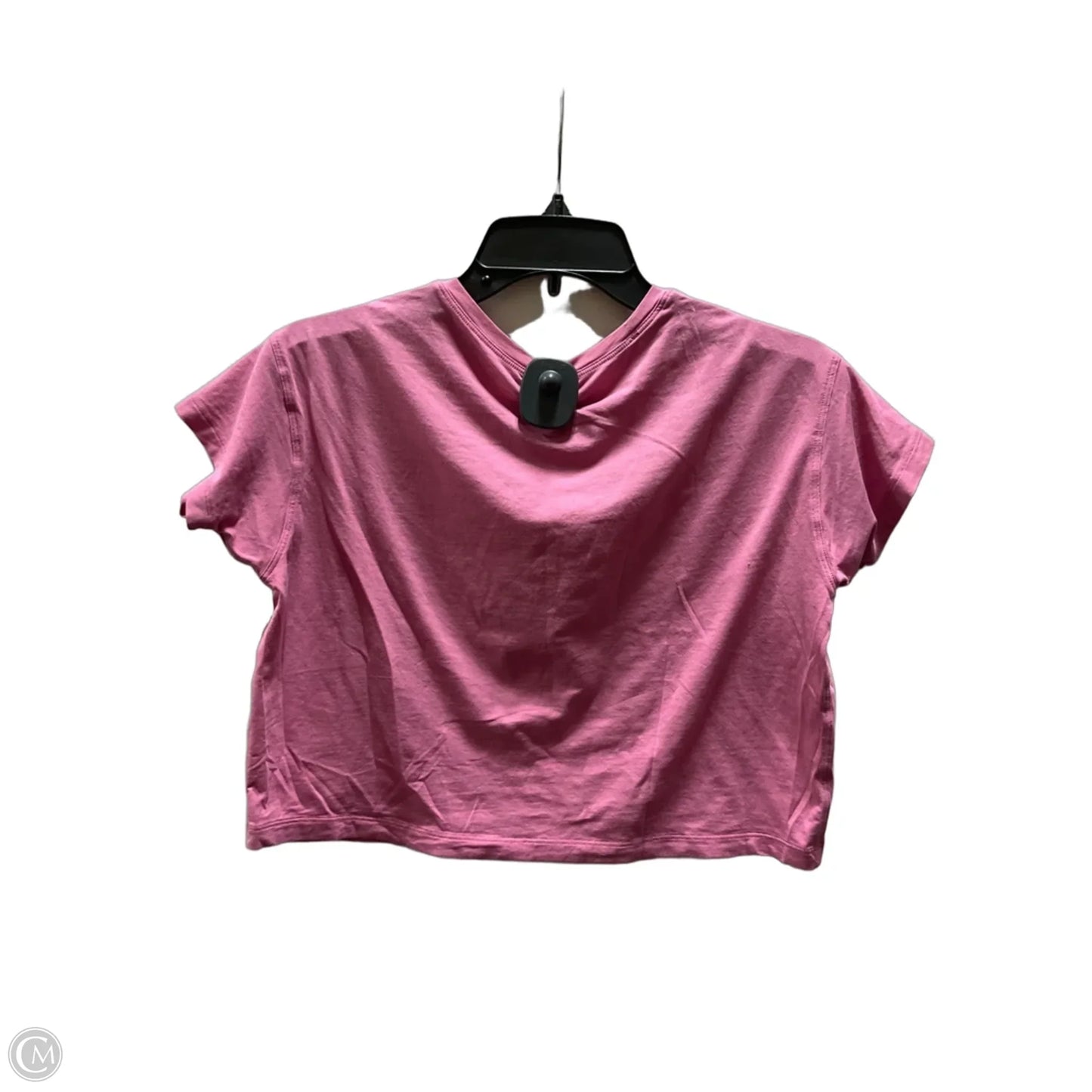 Athletic Top Short Sleeve By Lululemon In Pink, Size: 2