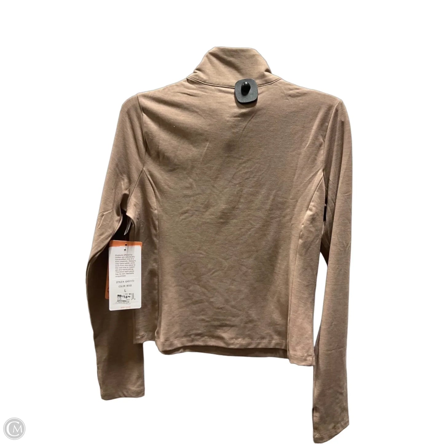 Athletic Jacket By Gottex In Brown, Size: L