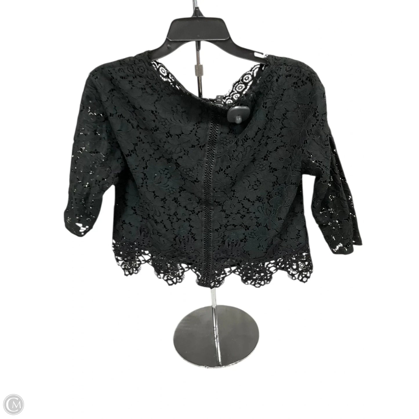 Top 3/4 Sleeve By Express In Black, Size: S
