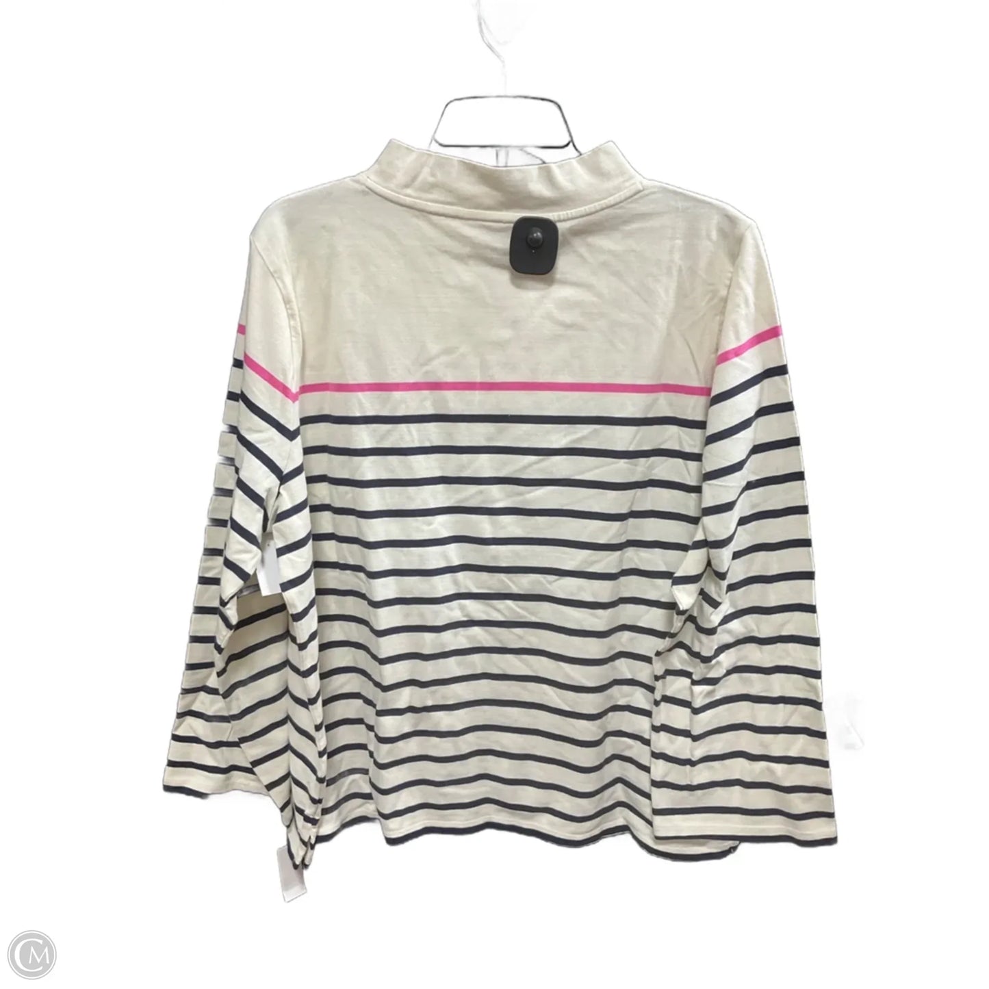 Top Long Sleeve By Talbots In Striped Pattern, Size: 2x