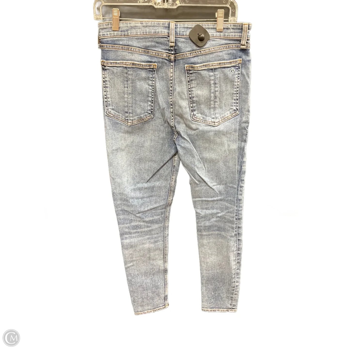 Jeans Skinny By Rag And Bone In Blue Denim, Size: 8