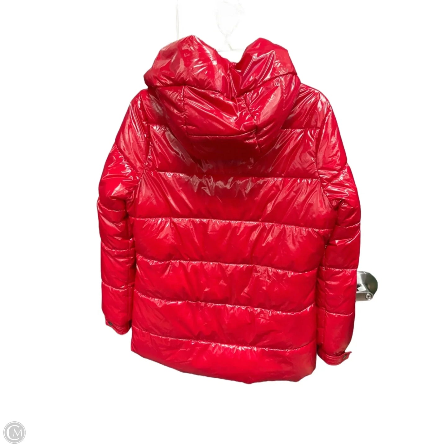 Coat Puffer & Quilted By Dkny In Red, Size: S
