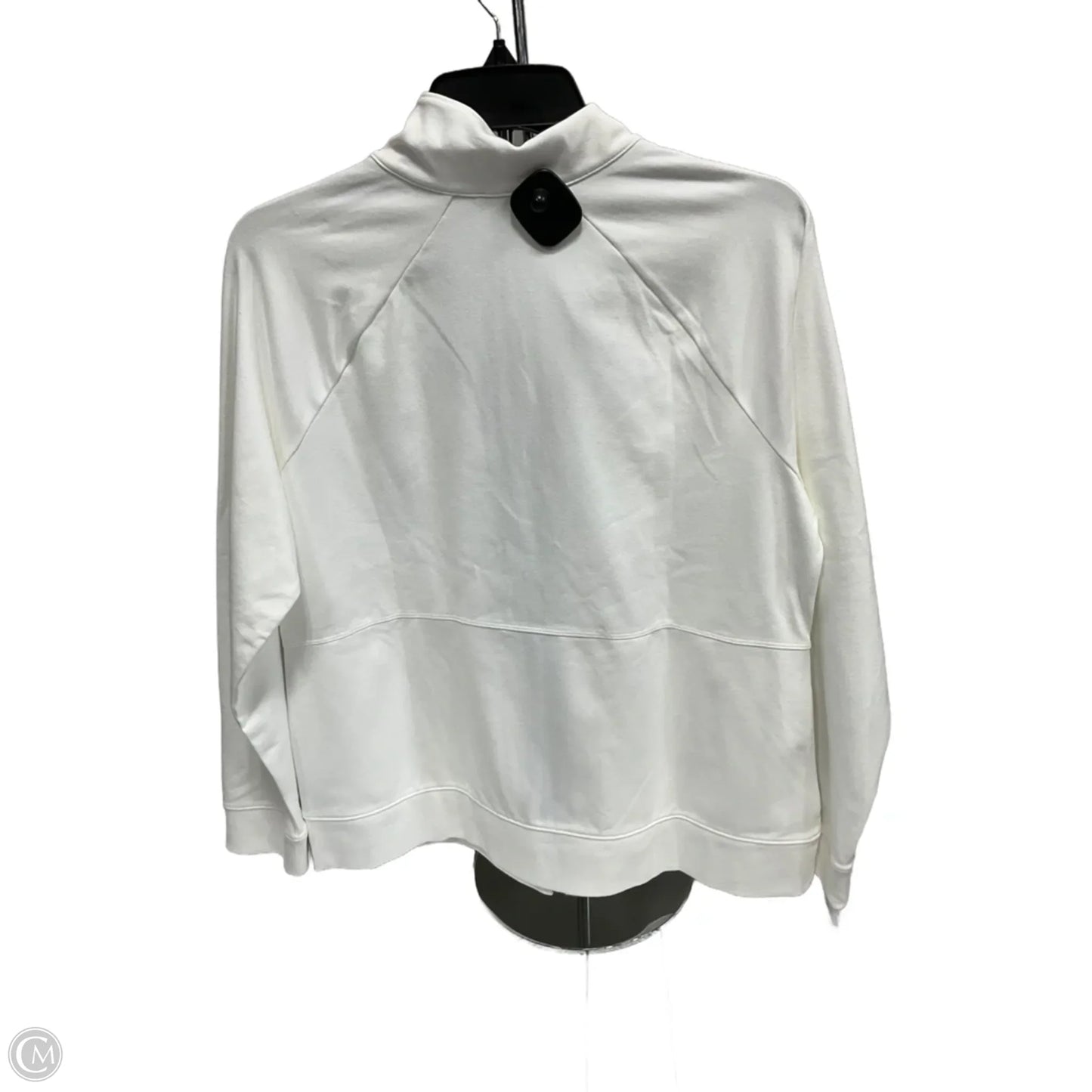 Athletic Jacket By Talbots In White, Size: Lp