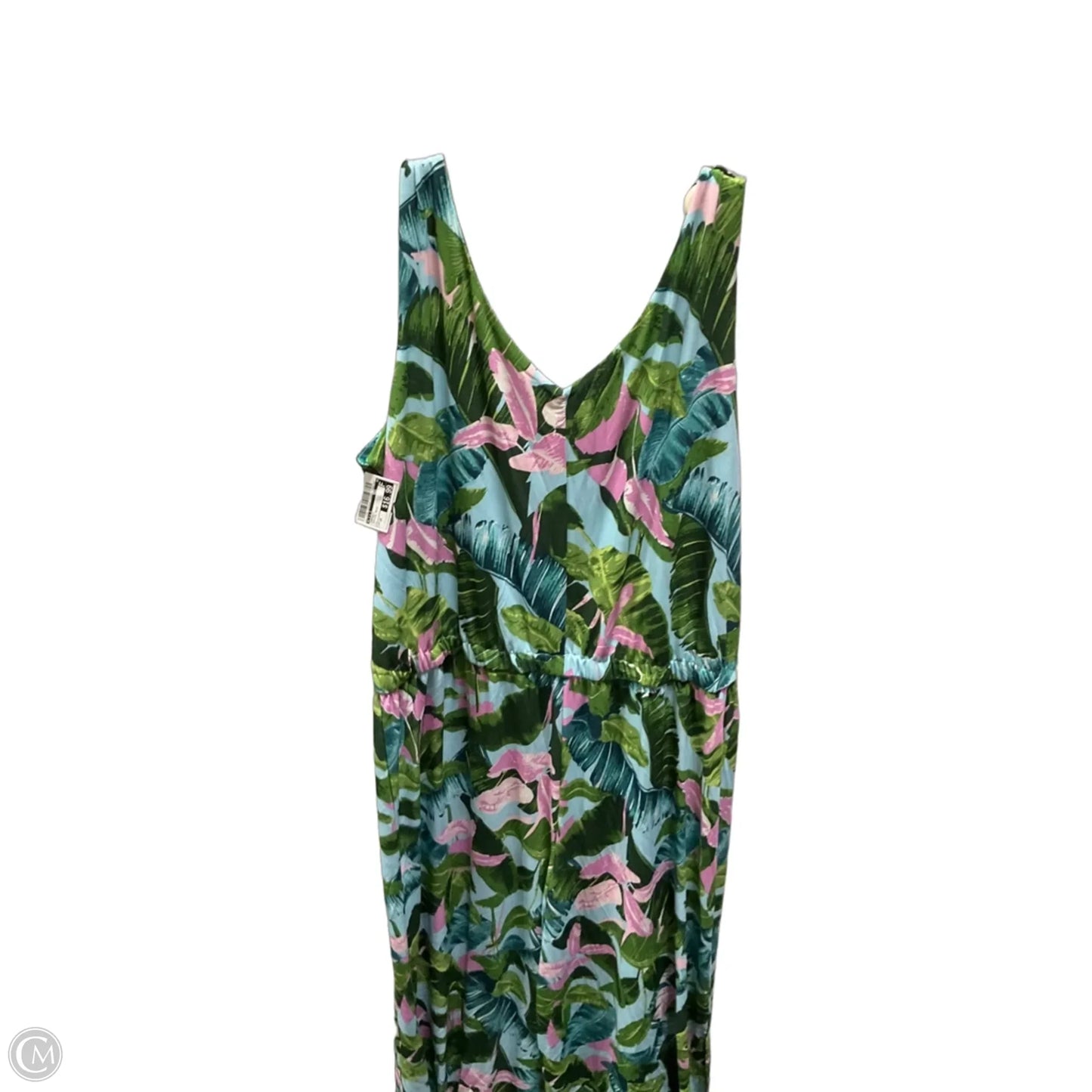 Jumpsuit By G.i.l.i. In Tropical Print, Size: 1x