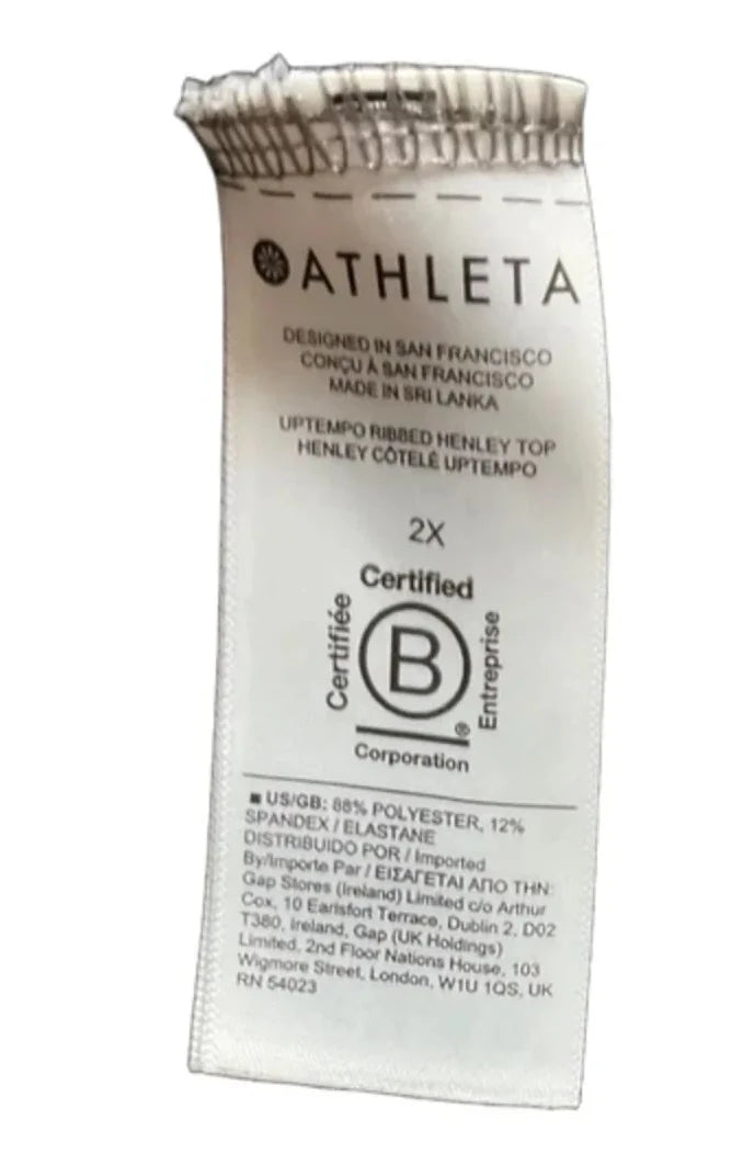 Athletic Top Long Sleeve Crewneck By Athleta In Grey, Size: 2x