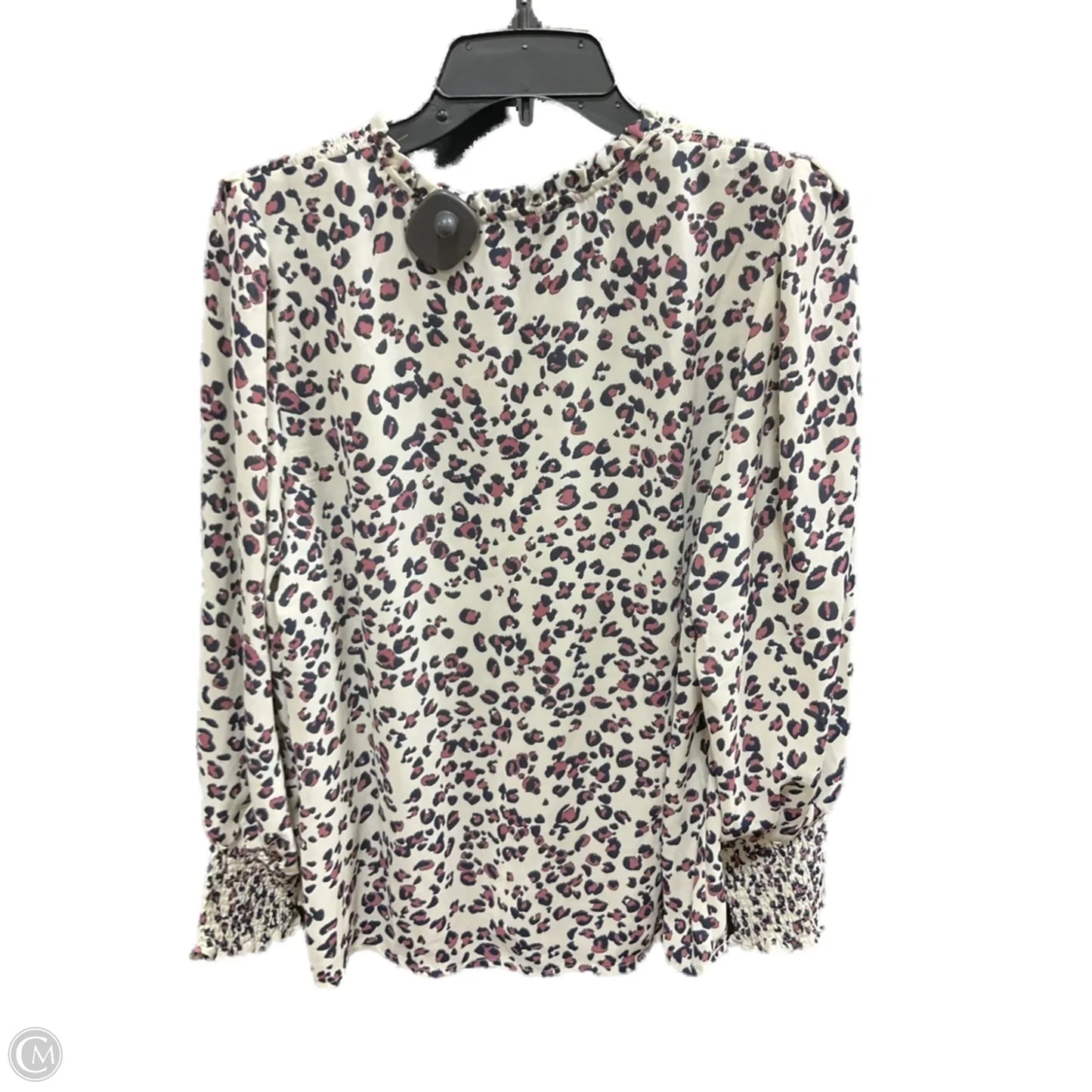 Top Long Sleeve By Zac And Rachel In Animal Print, Size: L