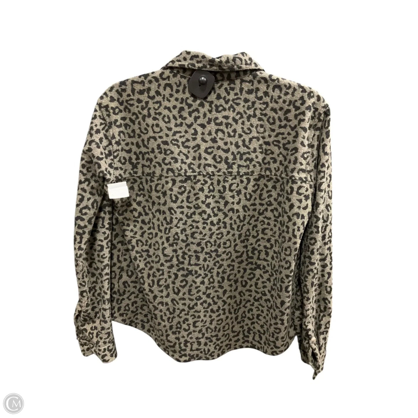 Blouse Long Sleeve By Beachlunchlounge In Animal Print, Size: S