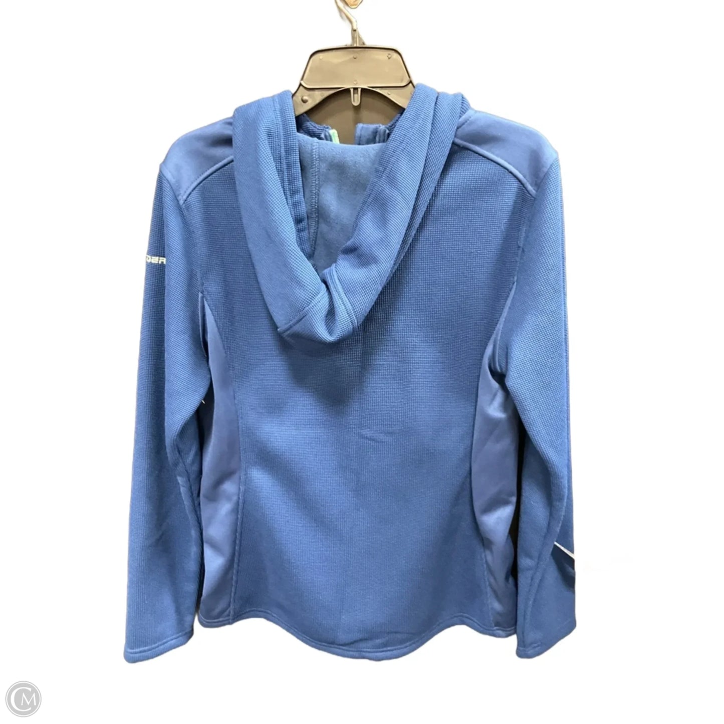 Athletic Top Long Sleeve Hoodie By Spyder In Blue, Size: L