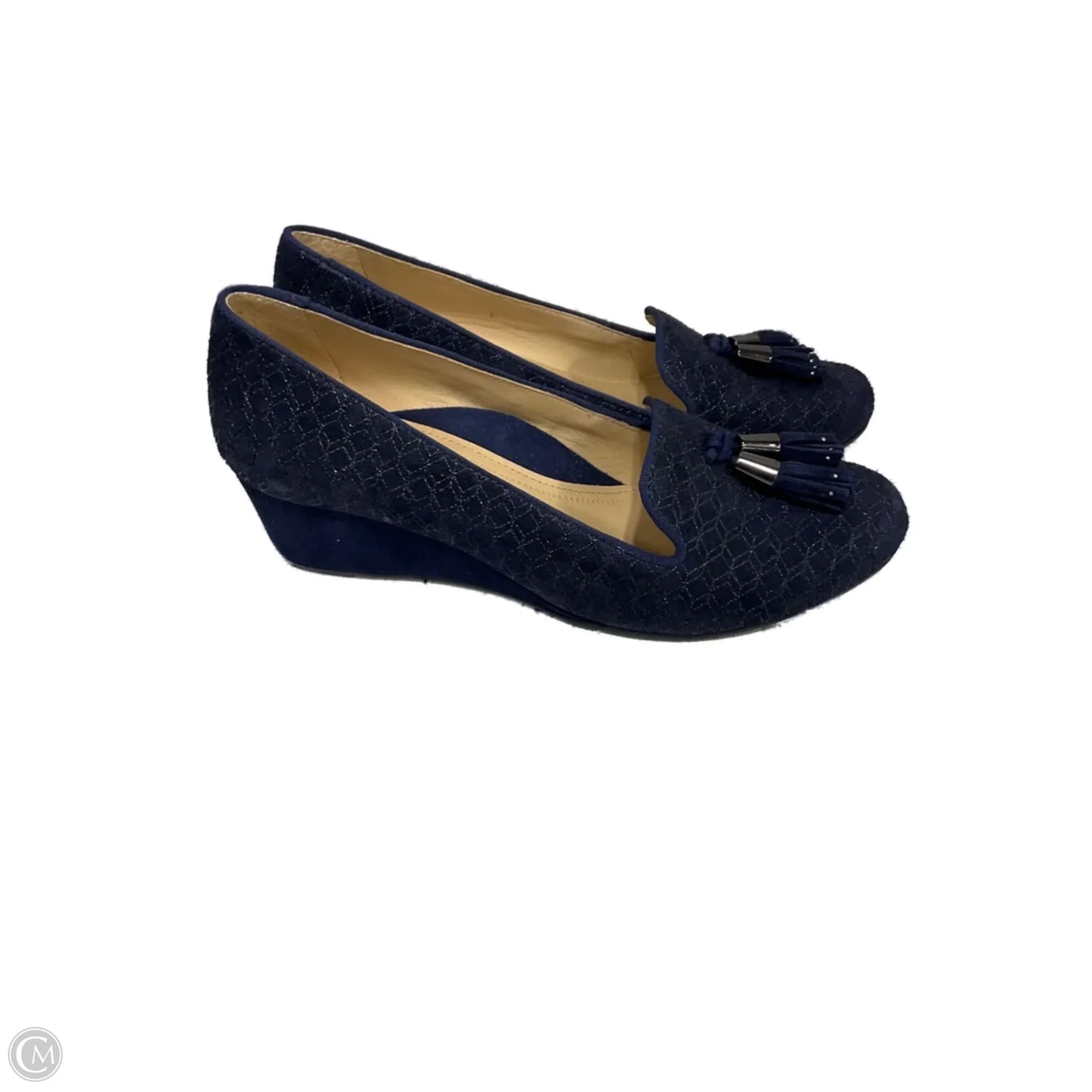 Shoes Heels Wedge By Nurture In Navy, Size: 6.5