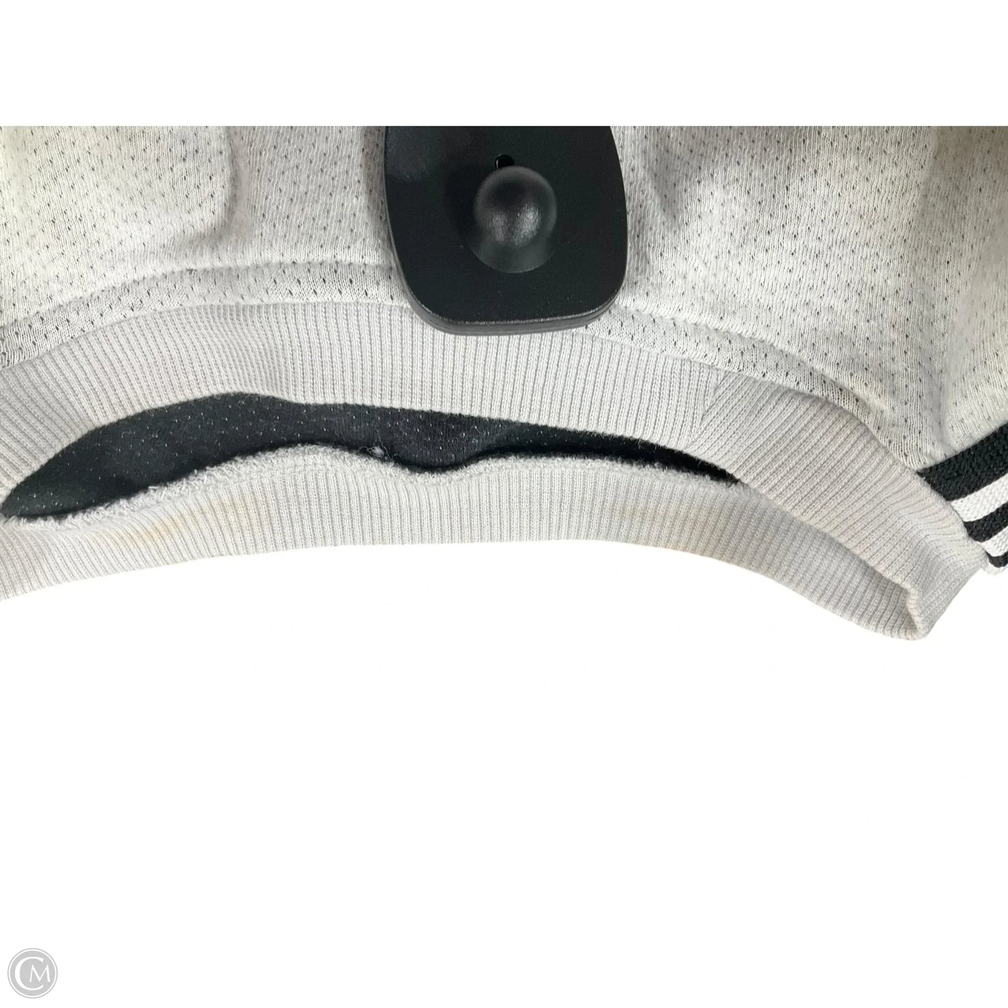 Athletic Top Short Sleeve By Adidas In Grey, Size: S