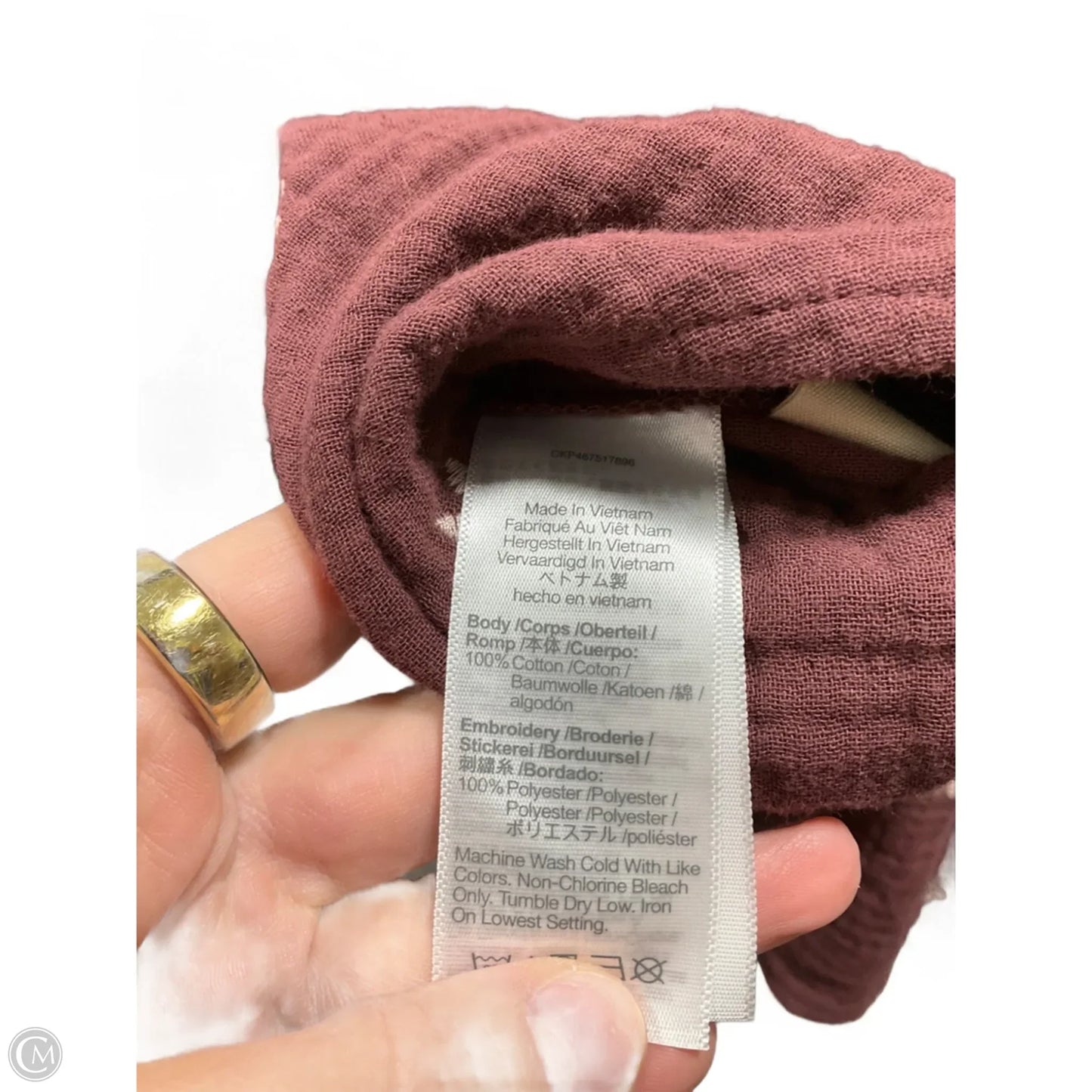 Top 3/4 Sleeve By Madewell In Maroon, Size: 2x