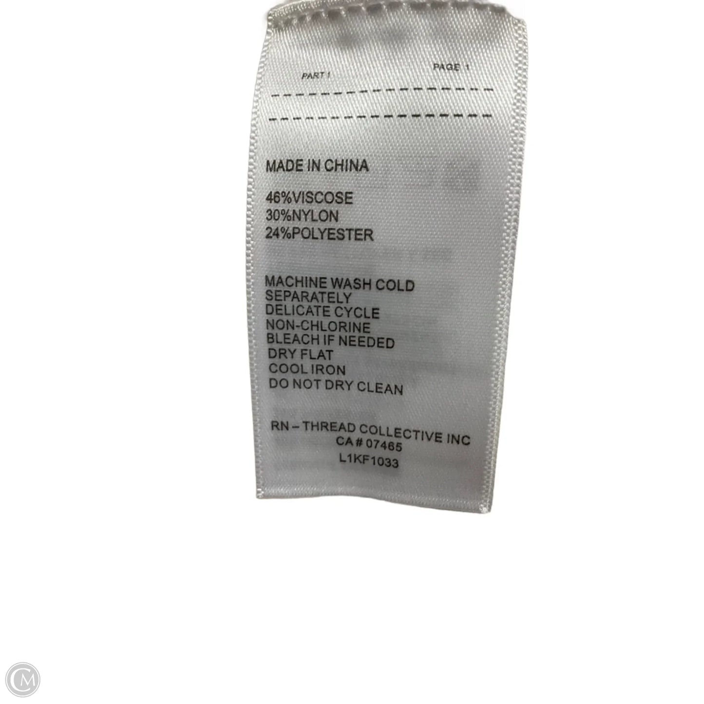 Top Long Sleeve By Laundry In Cream, Size: S