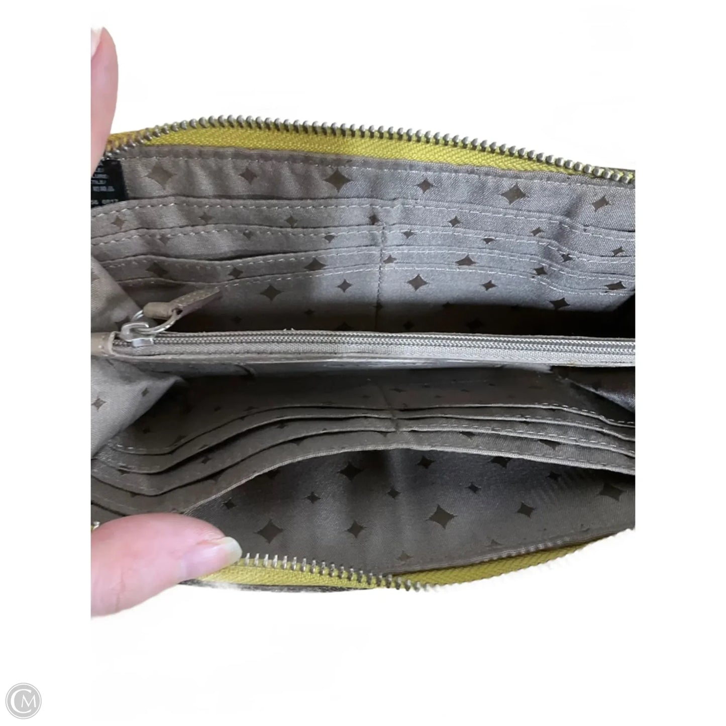 Wallet Leather By Fossil, Size: Large