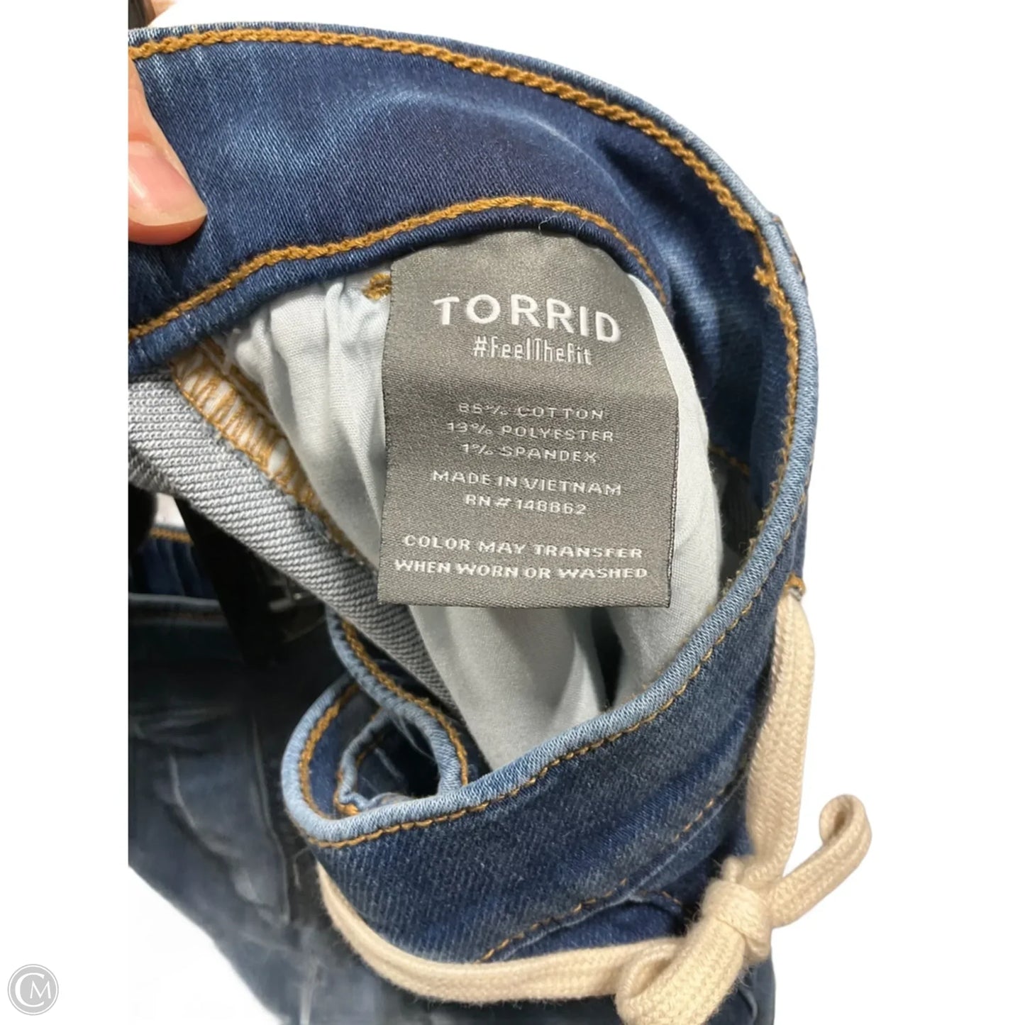 Jeans Straight By Torrid In Blue Denim, Size: 1x