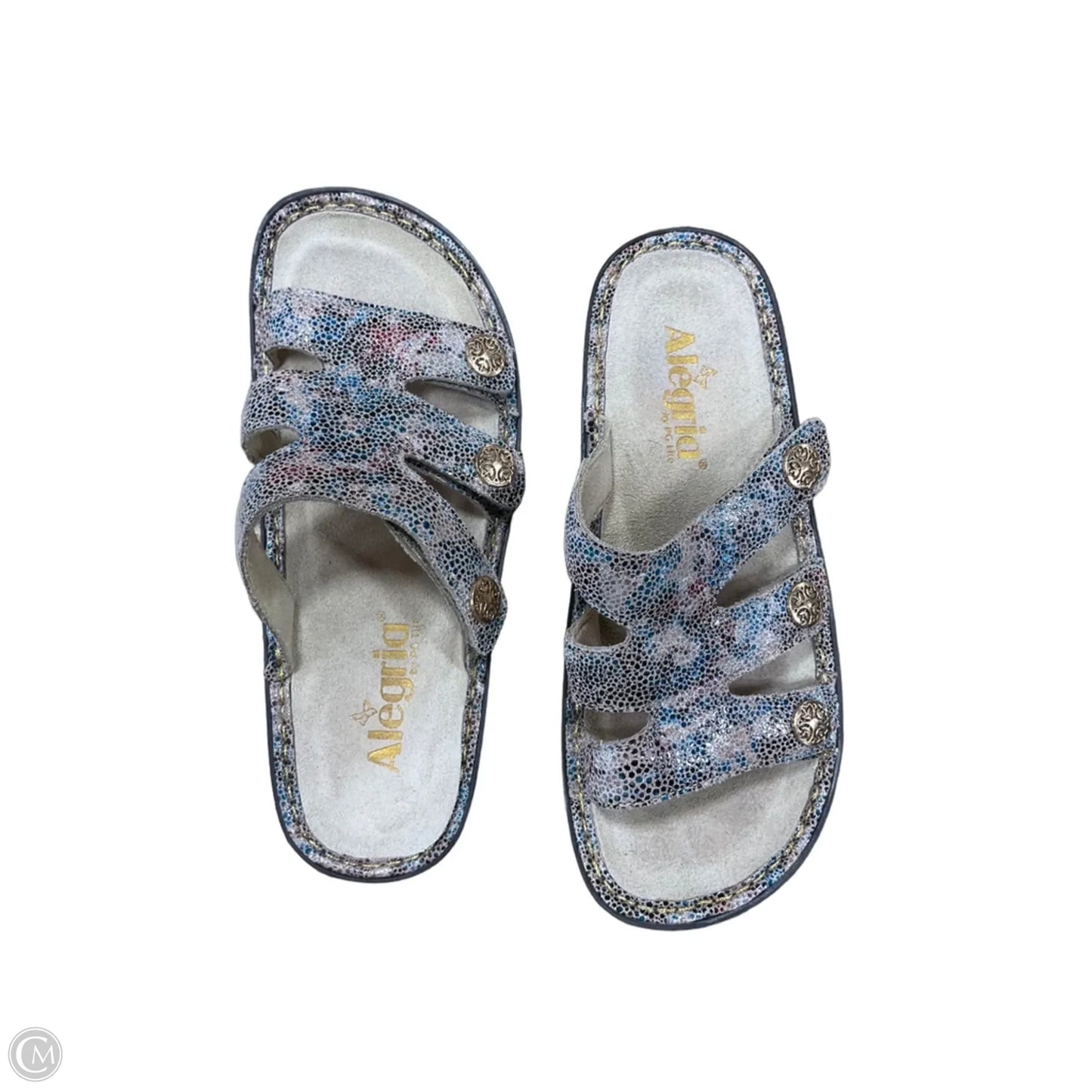 Sandals Flats By Alegria In Grey, Size: 6