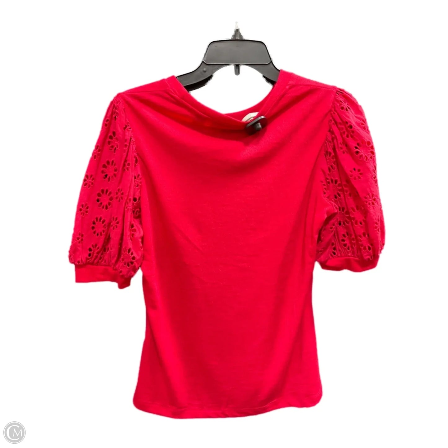Top Short Sleeve By New York And Co In Red, Size: M