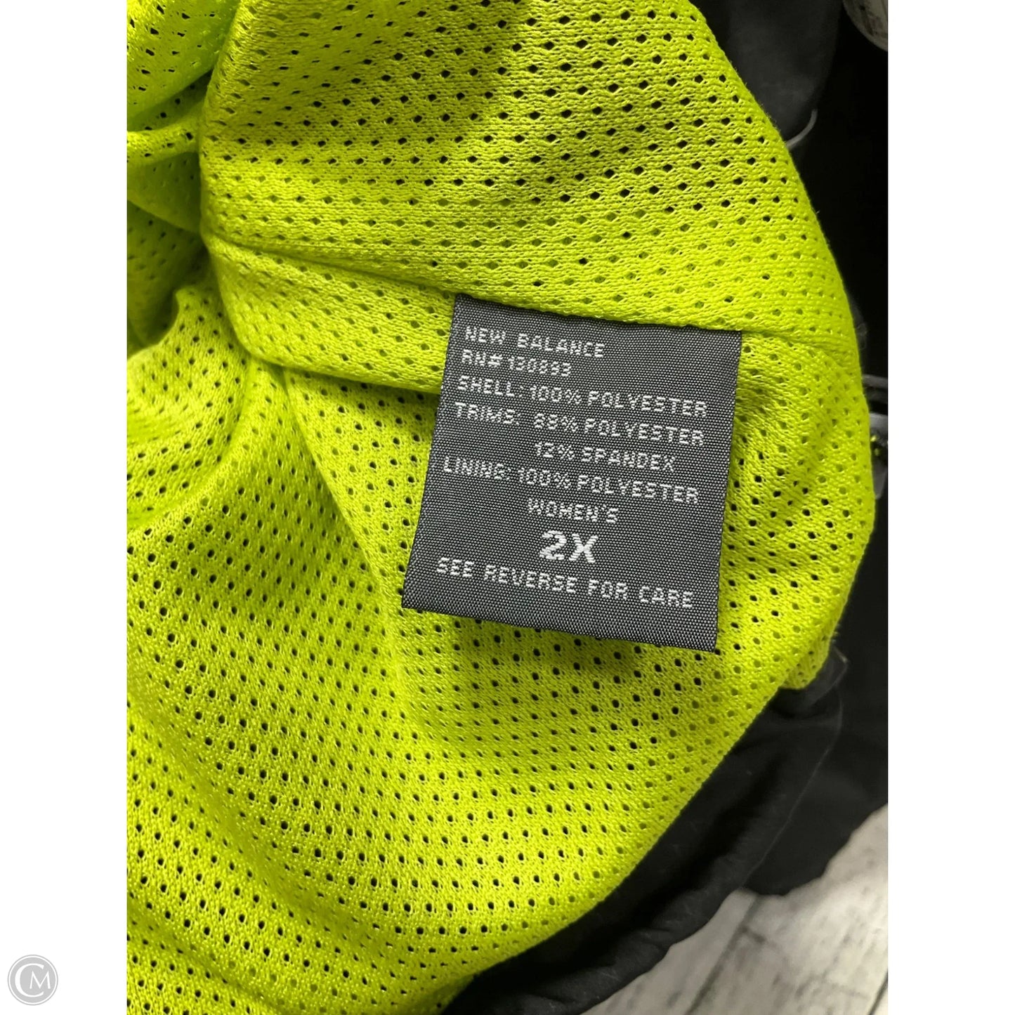 Athletic Jacket By New Balance In Black, Size: 2x