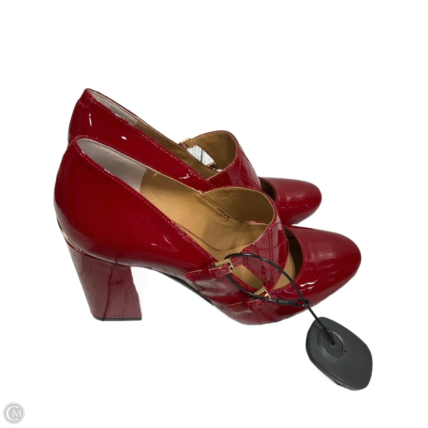 Shoes Heels Block By Calvin Klein In Red, Size: 7.5