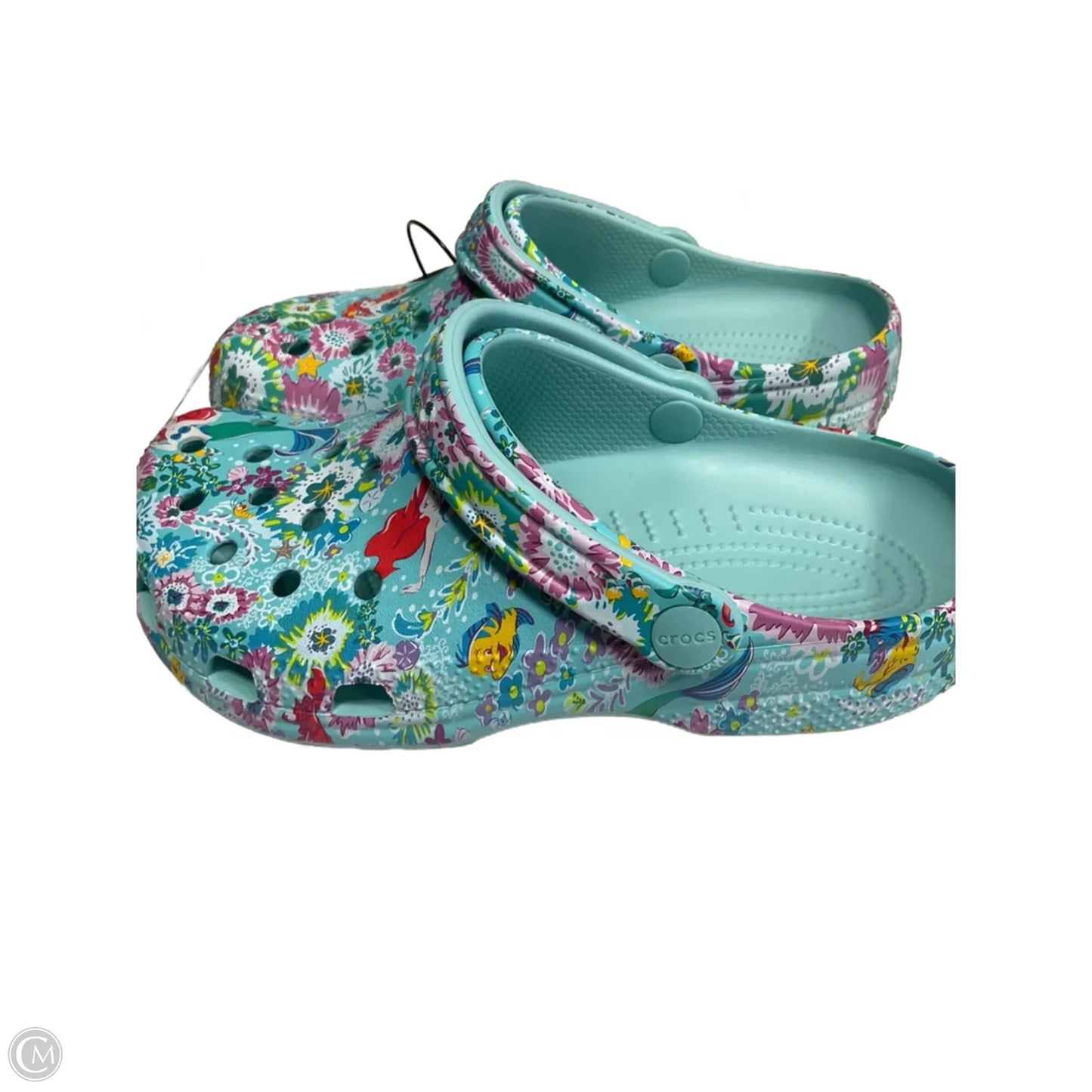 Shoes Flats By Crocs In Multi-colored, Size: 7