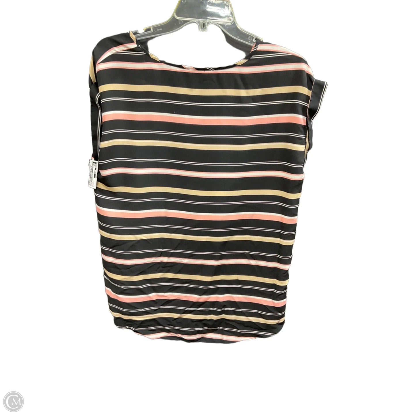 Top Sleeveless By New York And Co In Black & Pink, Size: M