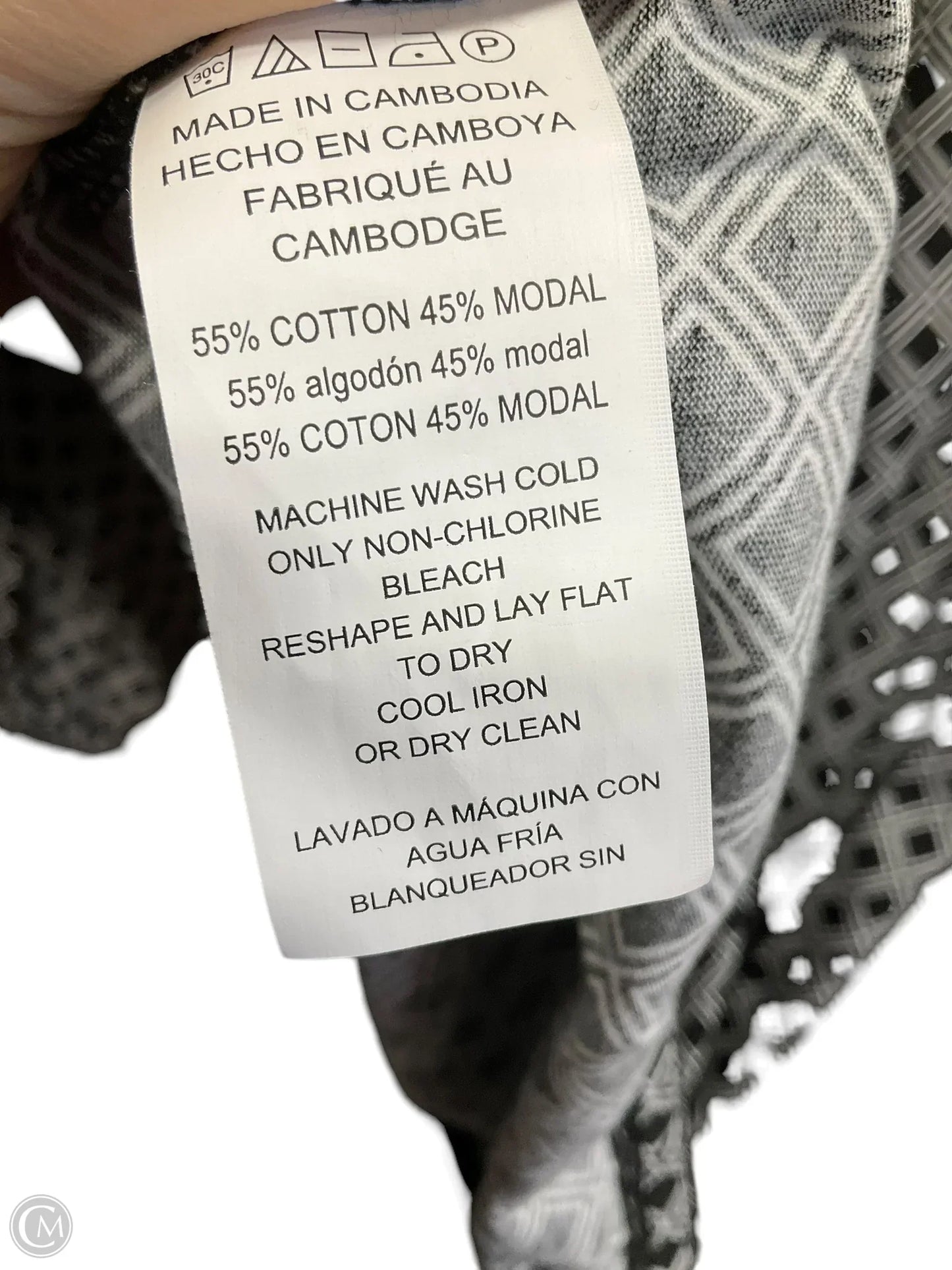 Top Long Sleeve Designer By Michael Kors In Black & White, Size: S