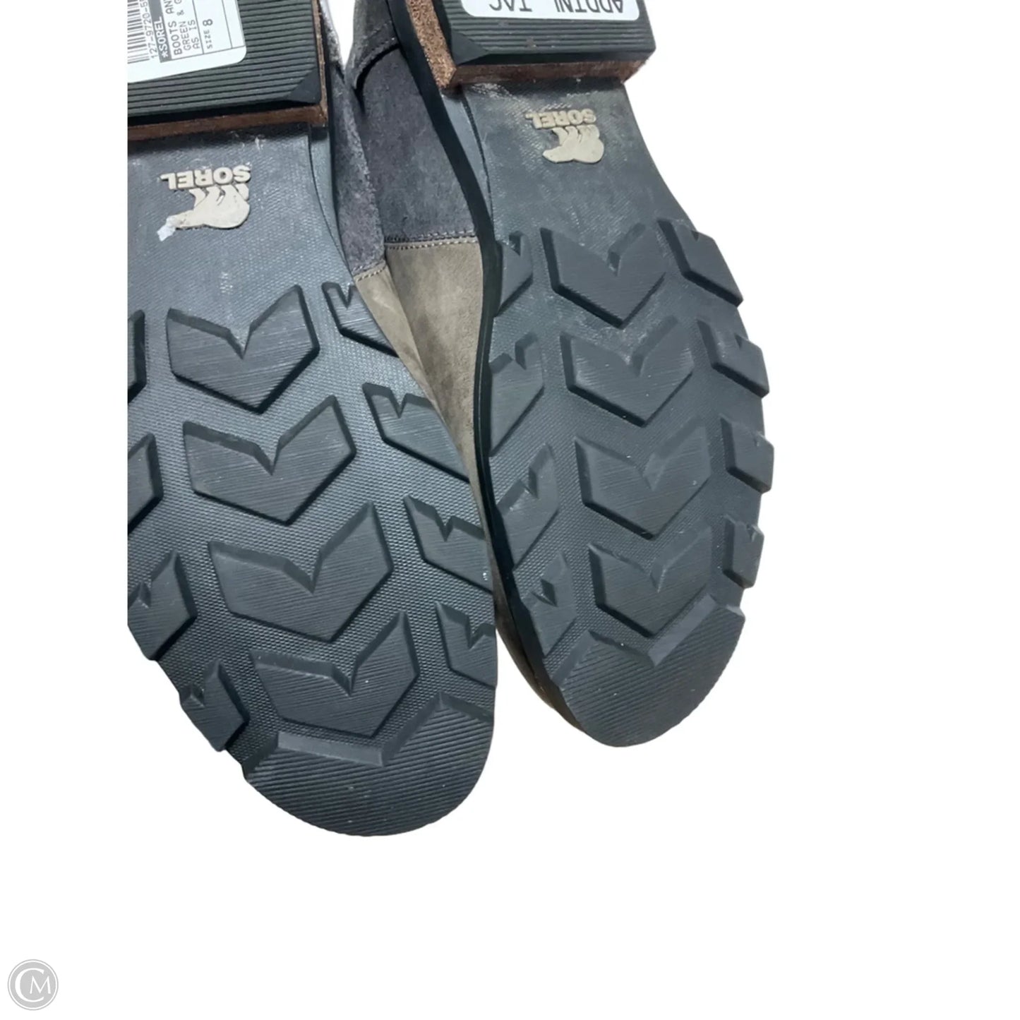 Boots Ankle Flats By Sorel In Green & Grey, Size: 8