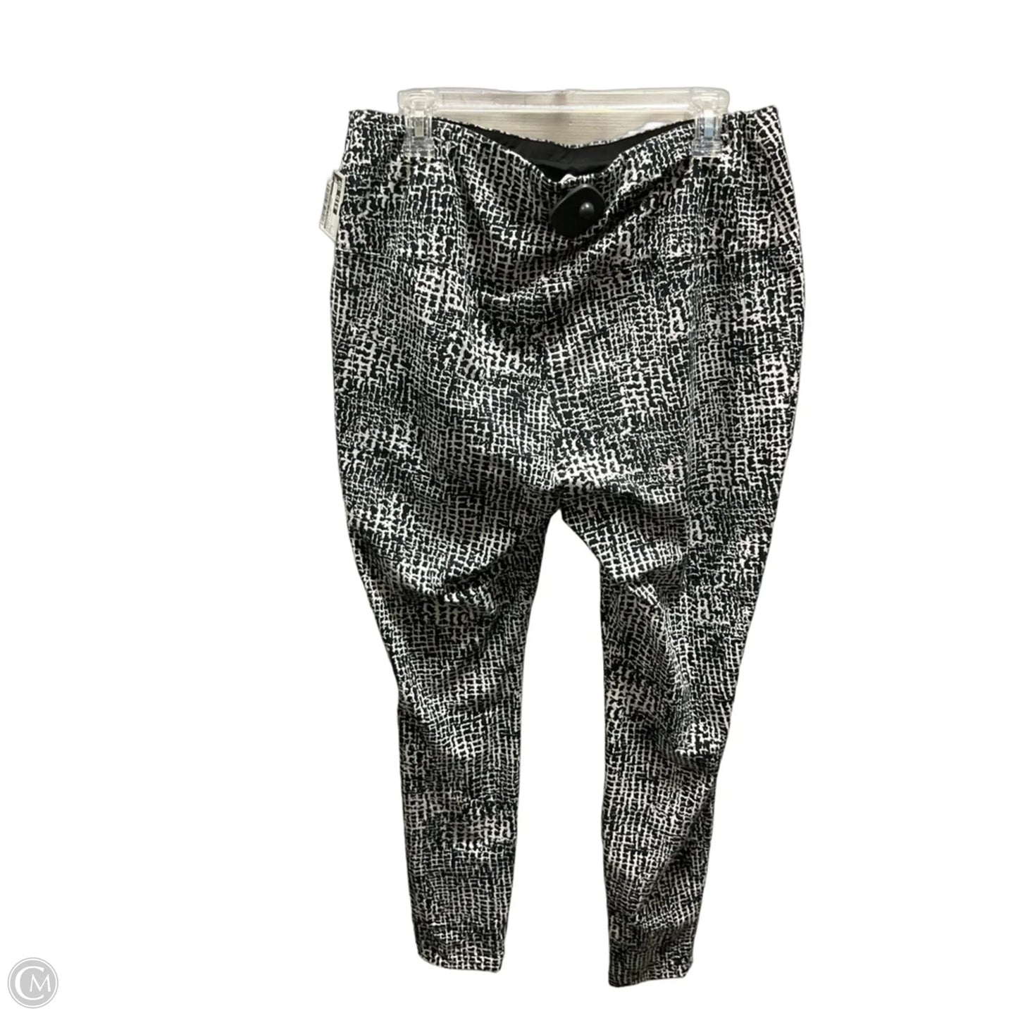 Athletic Leggings By Zenergy By Chicos In Black & White, Size: L
