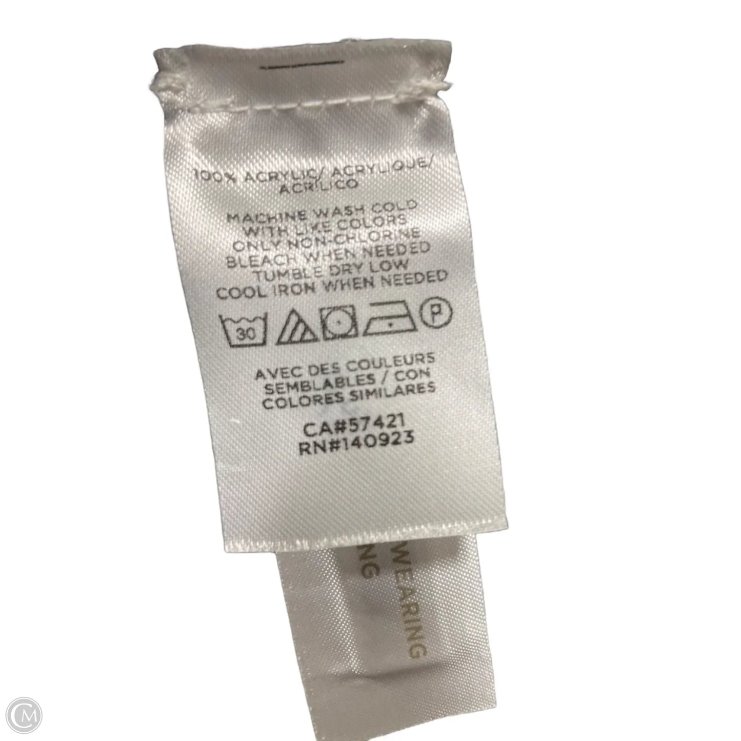 Shawl By Loft In Black & White, Size: Xs