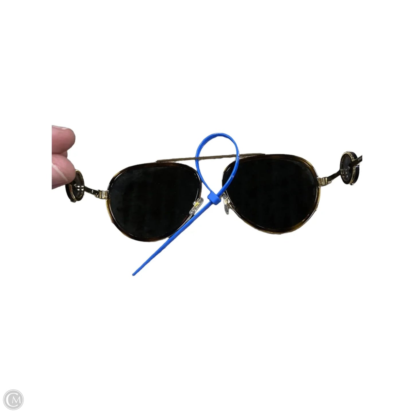 Sunglasses Luxury Designer By Versace, Size: