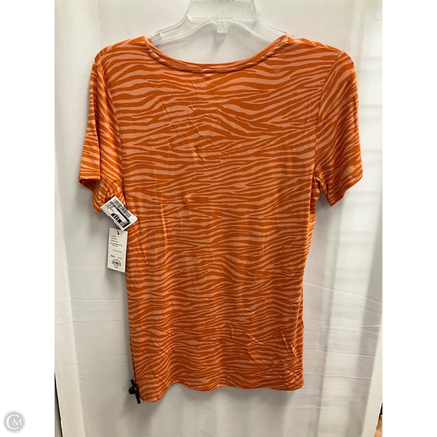 Top Short Sleeve By Nine West In Orange, Size: S