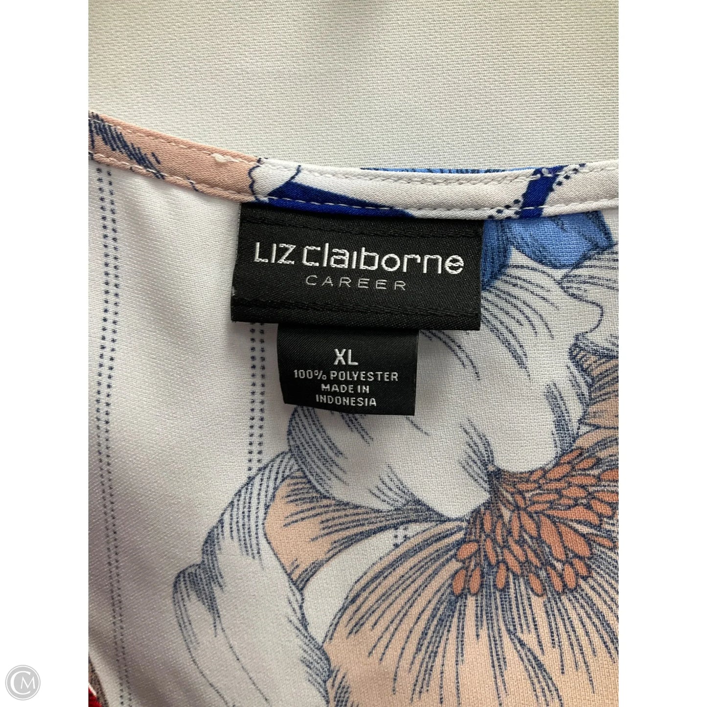 Blouse Sleeveless By Liz Claiborne In Multi-colored, Size: Xl