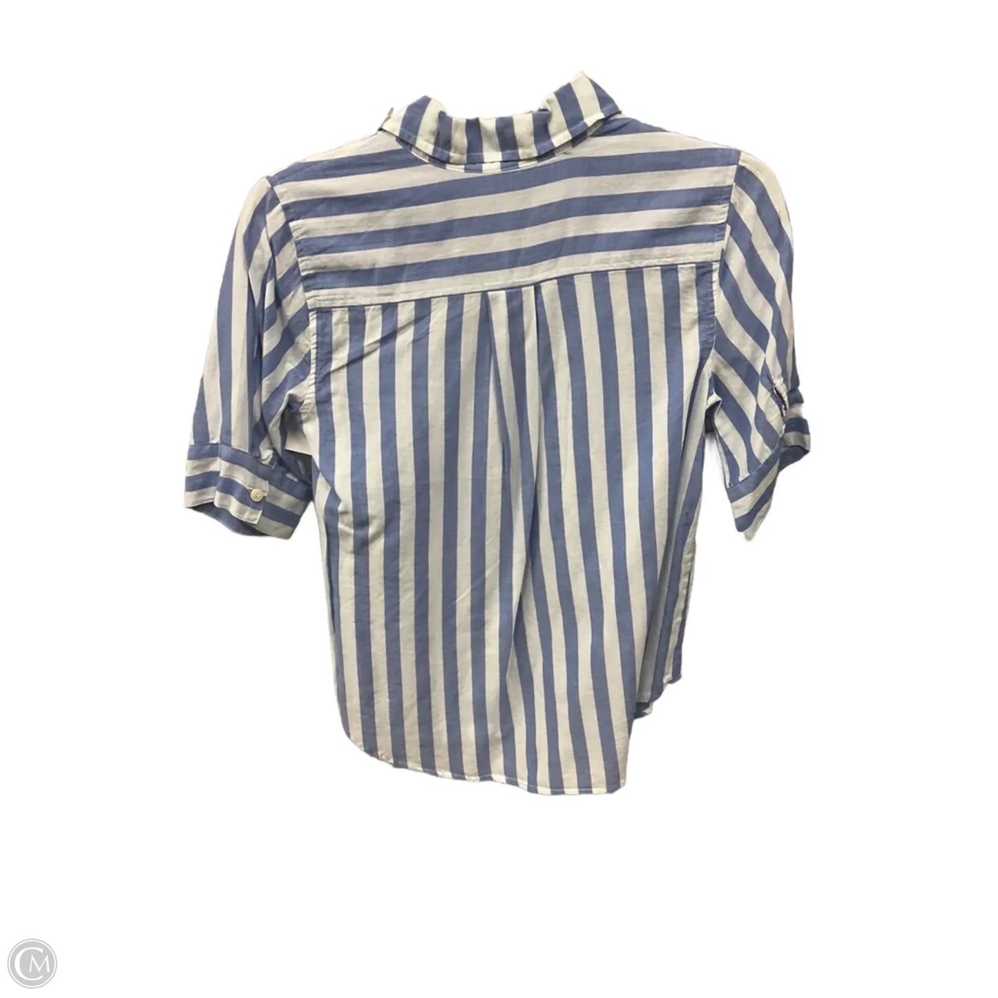 Blouse Short Sleeve By J. Crew In Striped Pattern, Size: Xxs